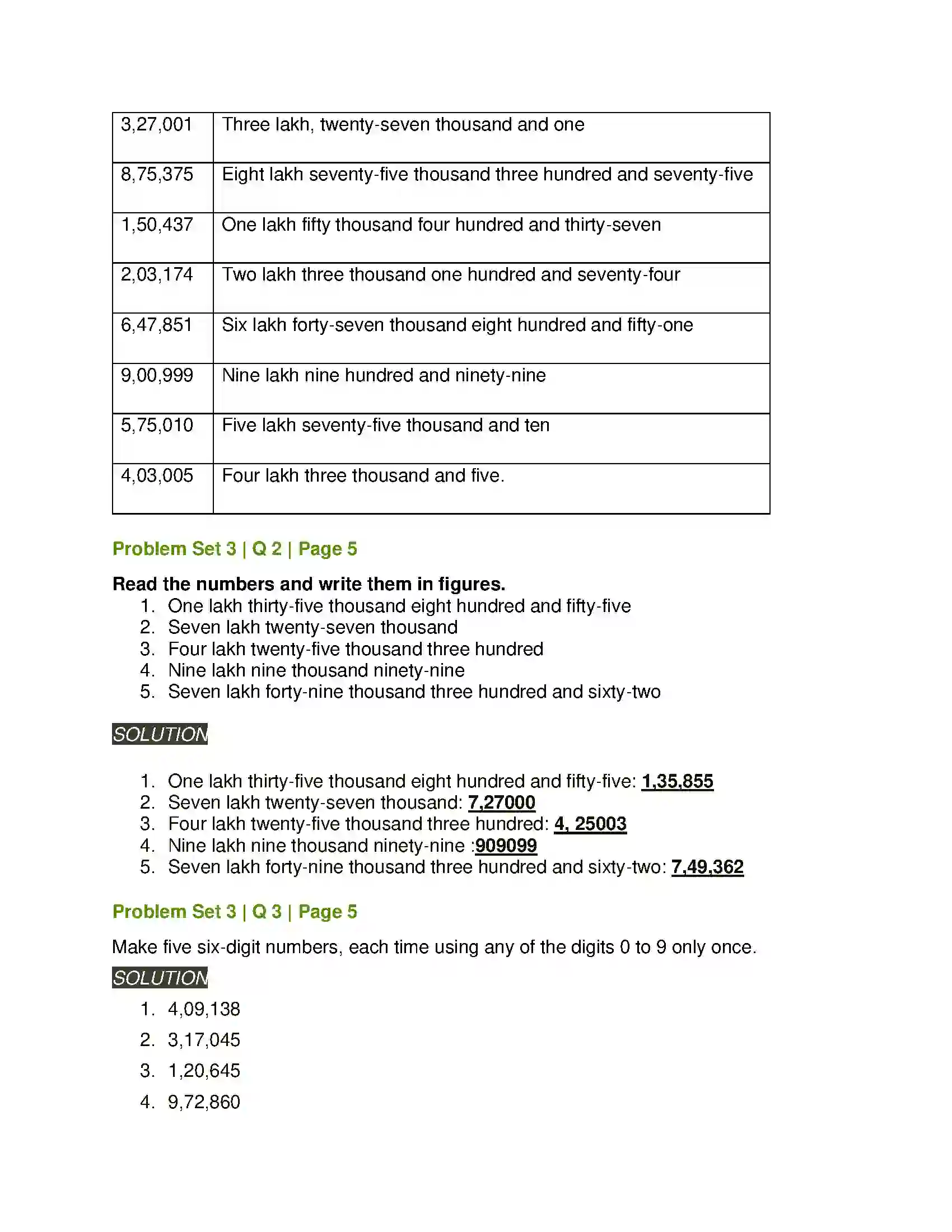 Maharashtra Board Class 5th Mathematics Number Work Solution 6