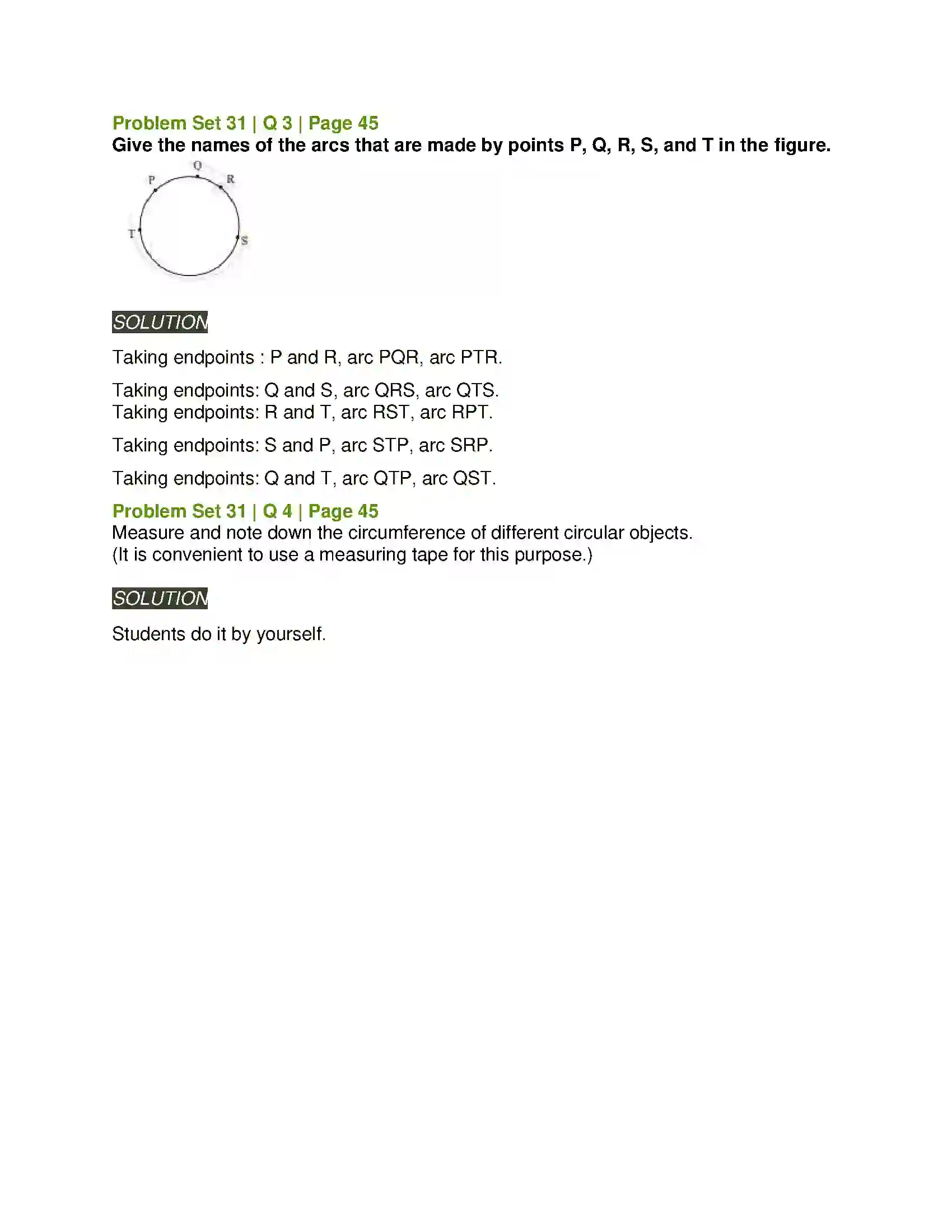 Maharashtra Board Class 5th Mathematics Circles Solution 5