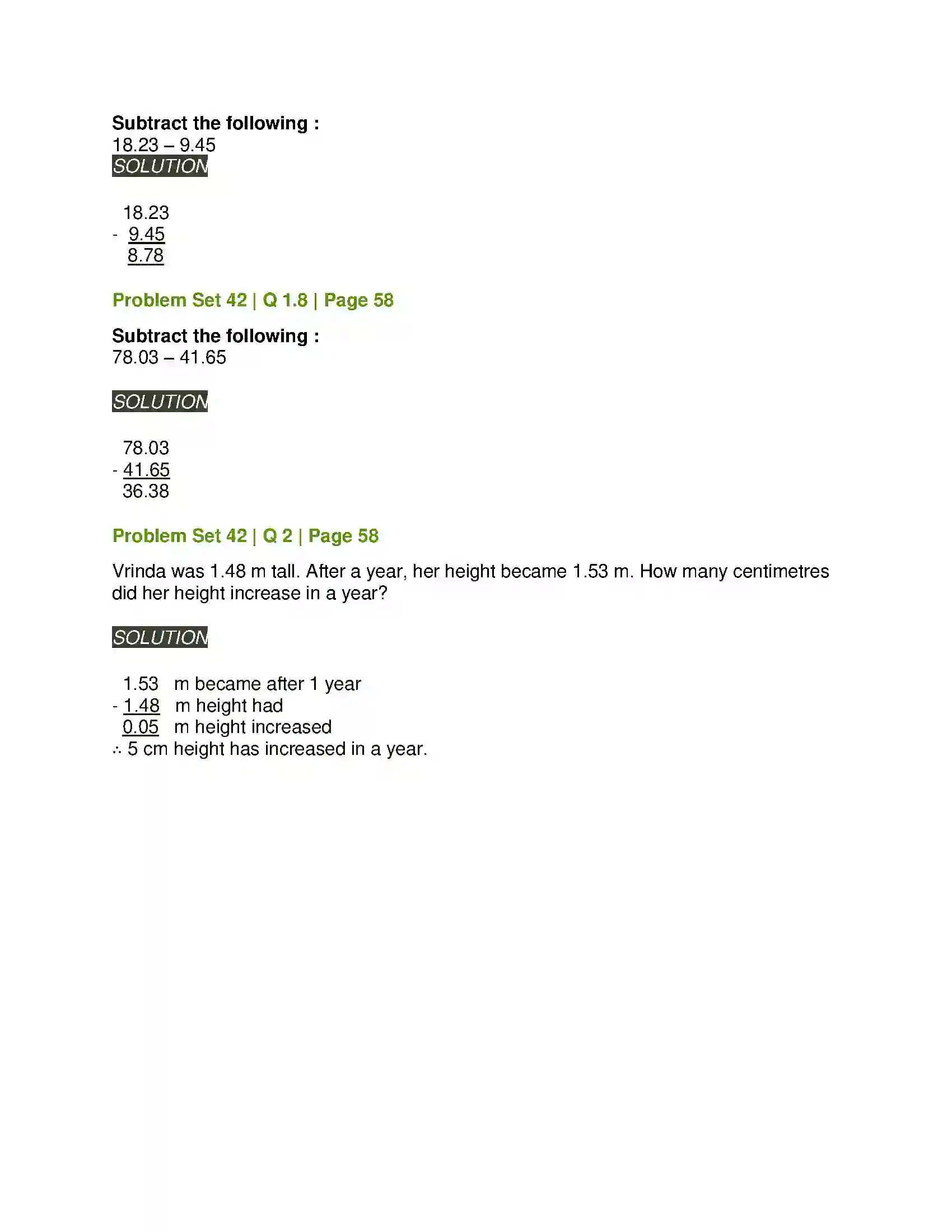 Maharashtra Board Class 5th Mathematics Decimal Fractions Solution 17