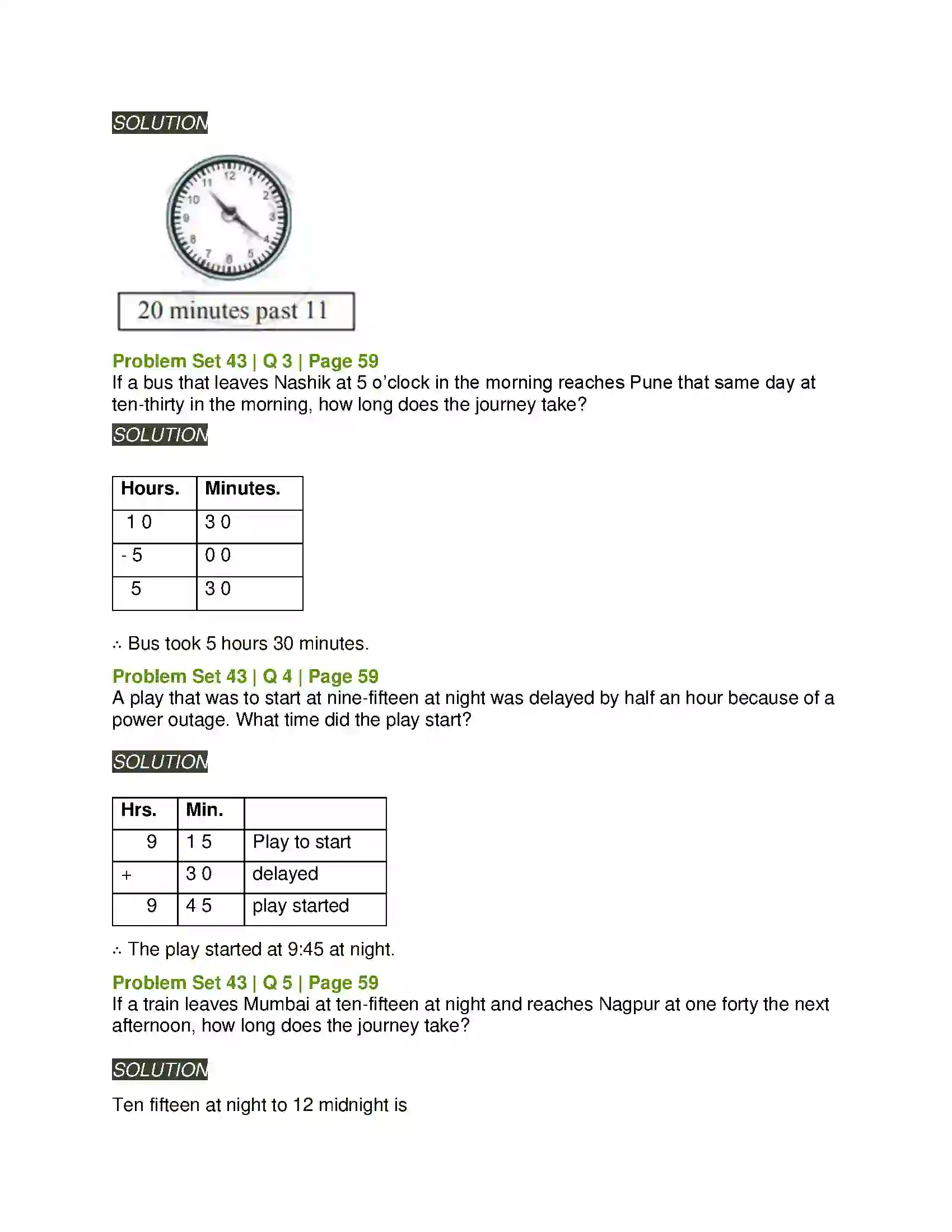 Maharashtra Board Class 5th Mathematics Measuring Time Solution 4