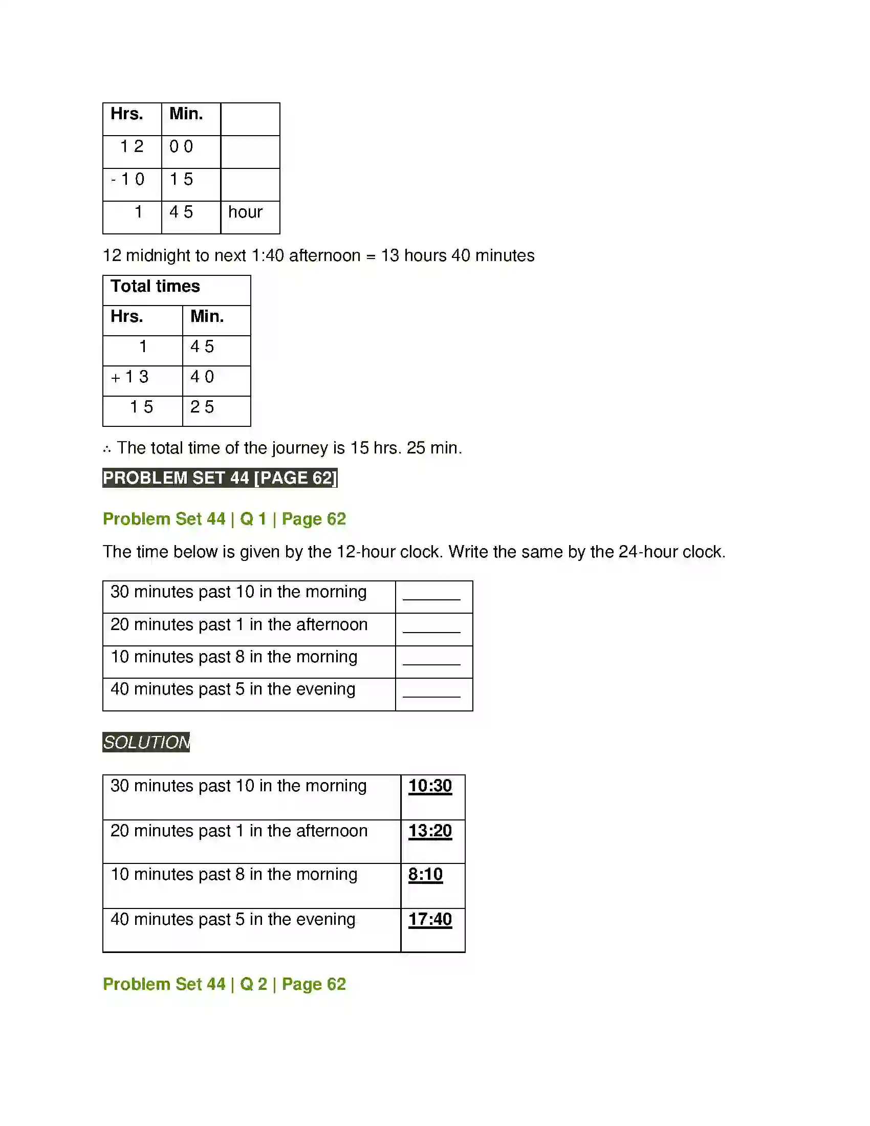 Maharashtra Board Class 5th Mathematics Measuring Time Solution 5
