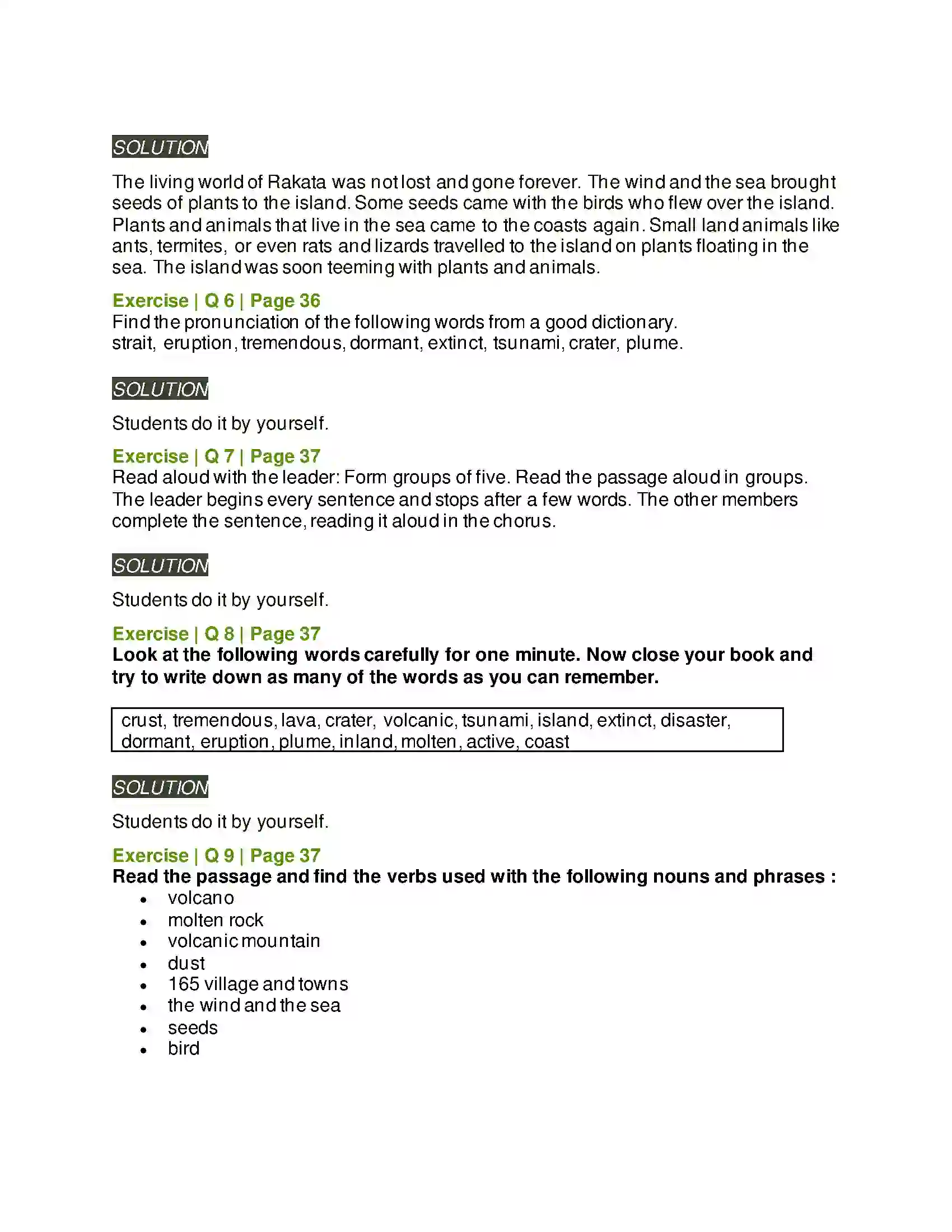 Maharashtra Board Class 6th English 2.4 Anak Krakatoa Solution 3