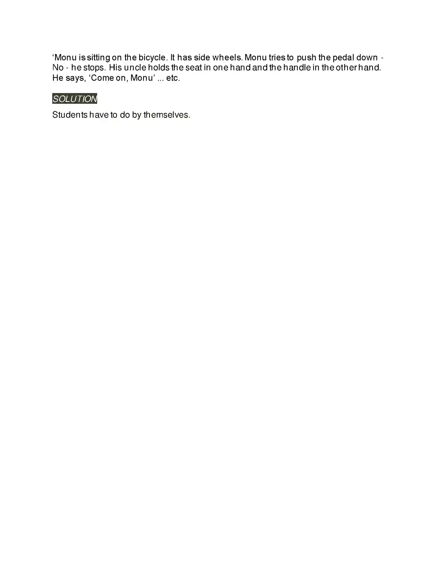 Maharashtra Board Class 6th English 4.1 Sleep, My Treasure Solution 5
