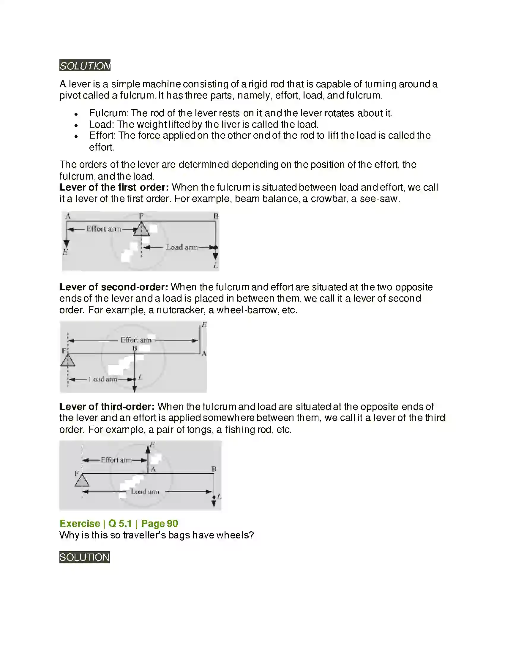 Maharashtra Board Class 6th General Science Simple Machines Solution 5