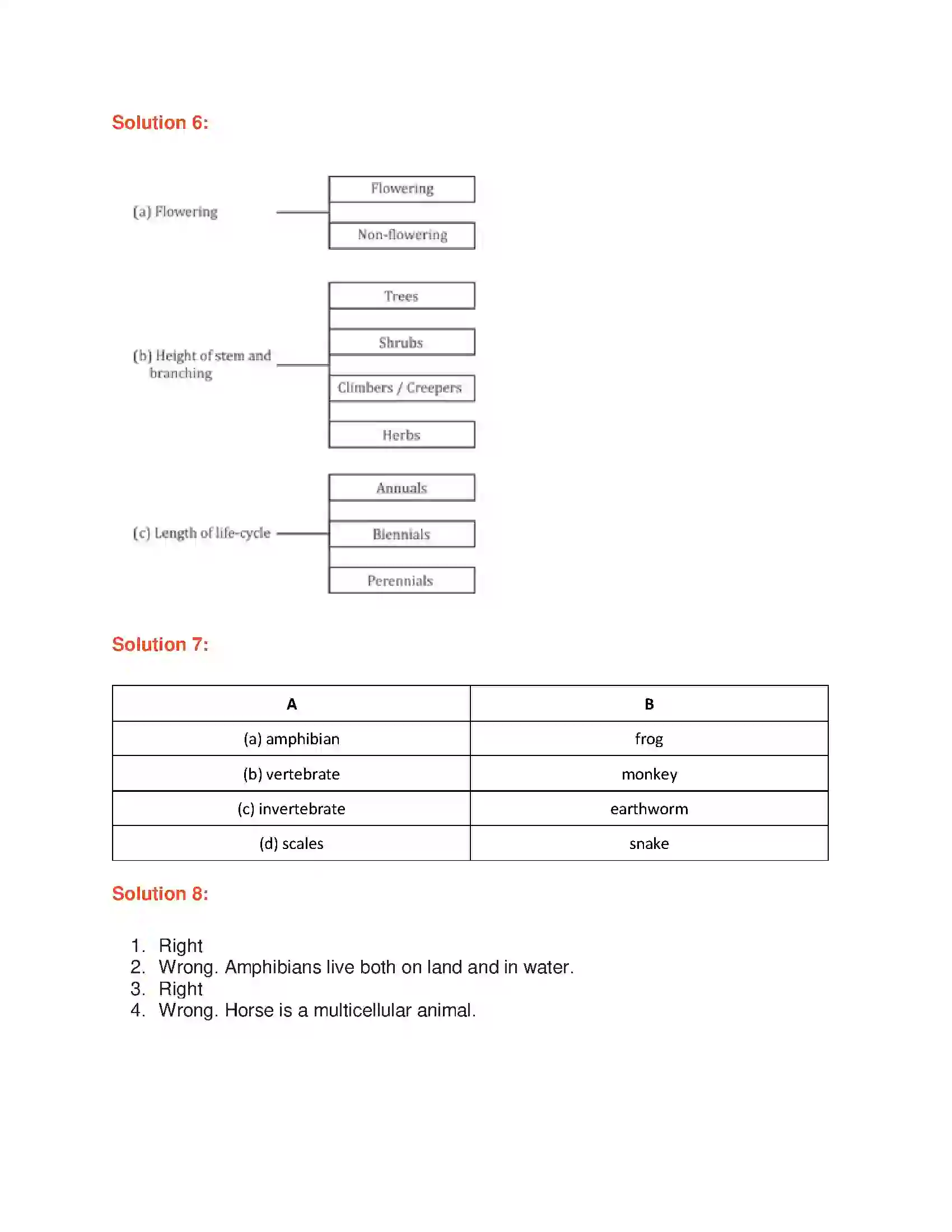 Maharashtra Board Class 6th General Science Classification of Living Things Solution 4