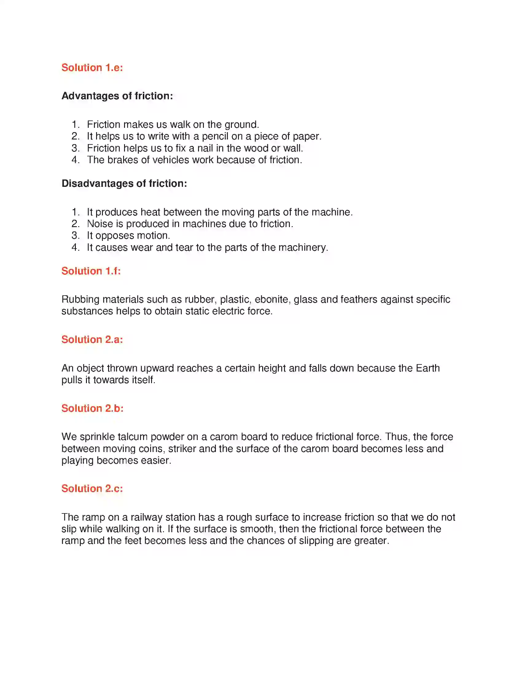 Maharashtra Board Class 6th General Science Force Solution 2