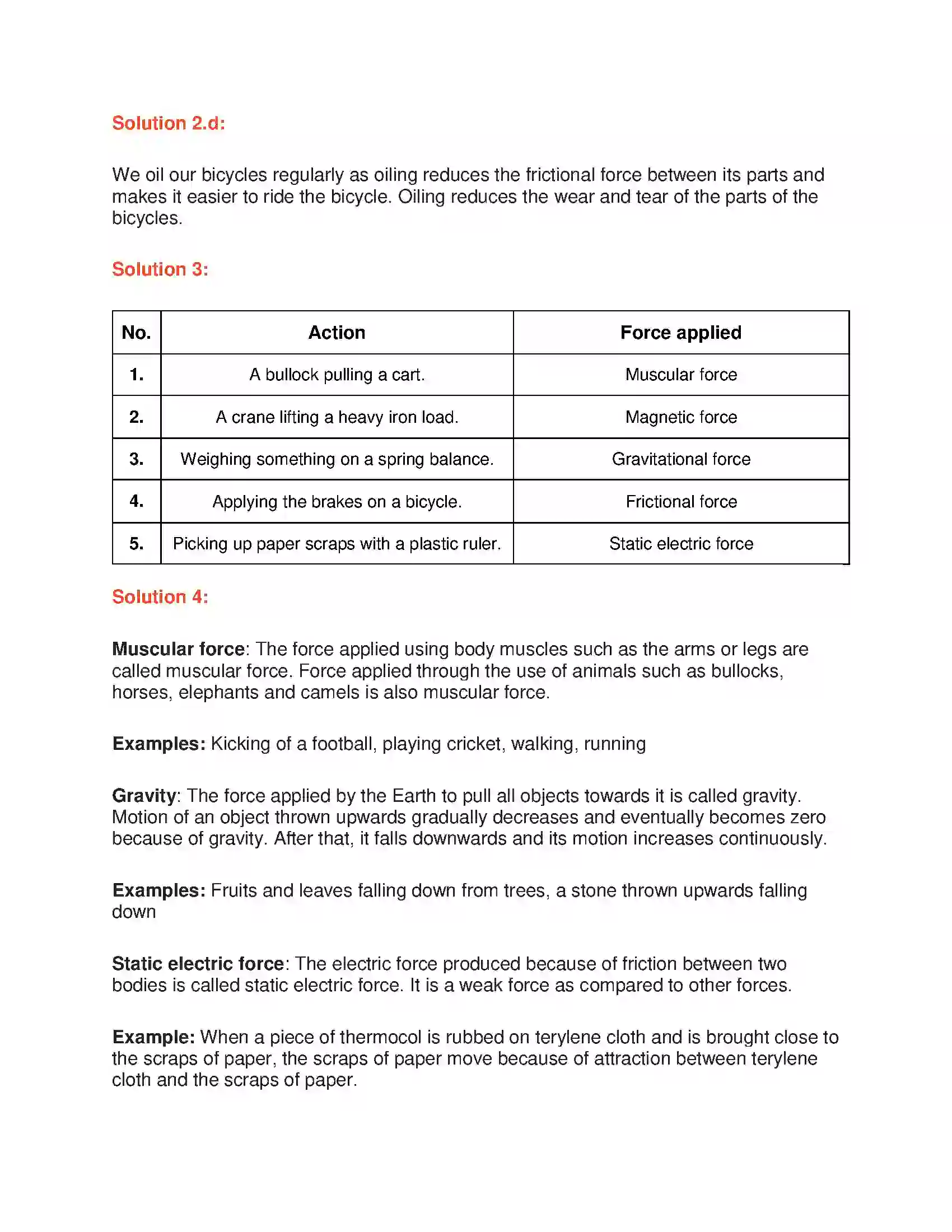 Maharashtra Board Class 6th General Science Force Solution 3