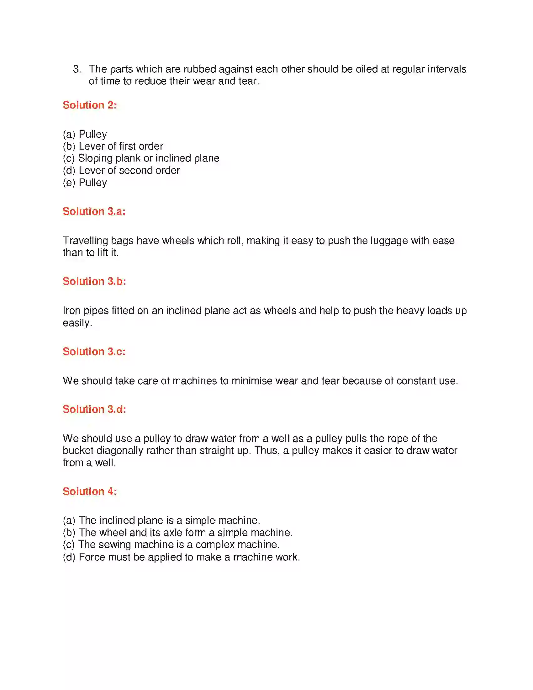 Maharashtra Board Class 6th General Science Simple Machines Solution 2