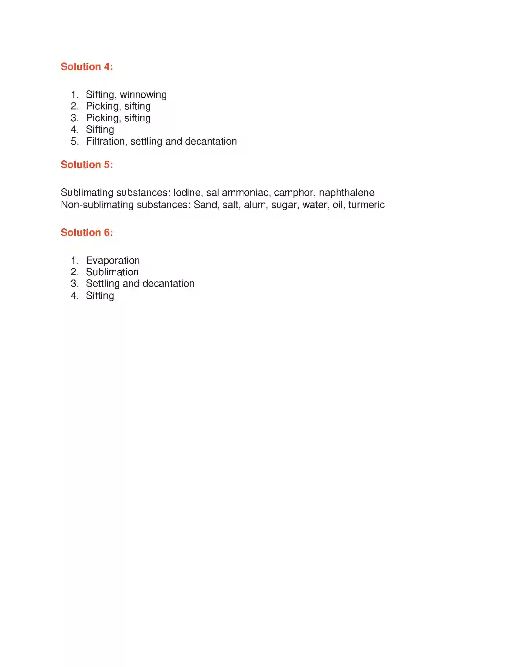 Maharashtra Board Class 6th General Science Methods of Separating Substances Solution 3