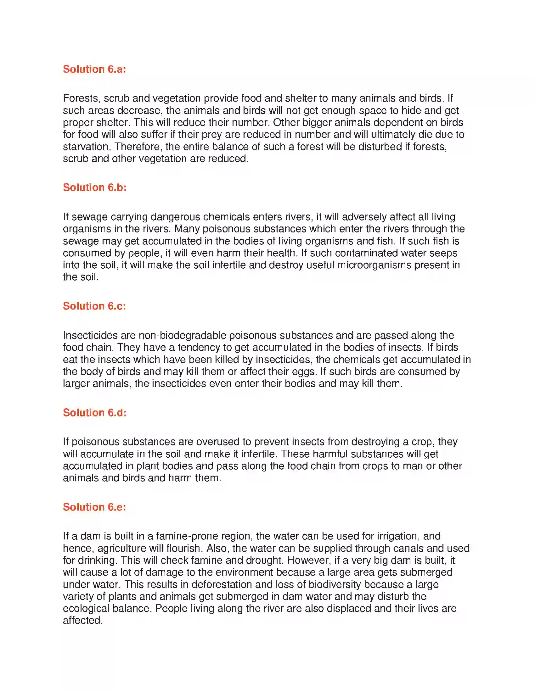 Maharashtra Board Class 6th General Science Our Environment Solution 3