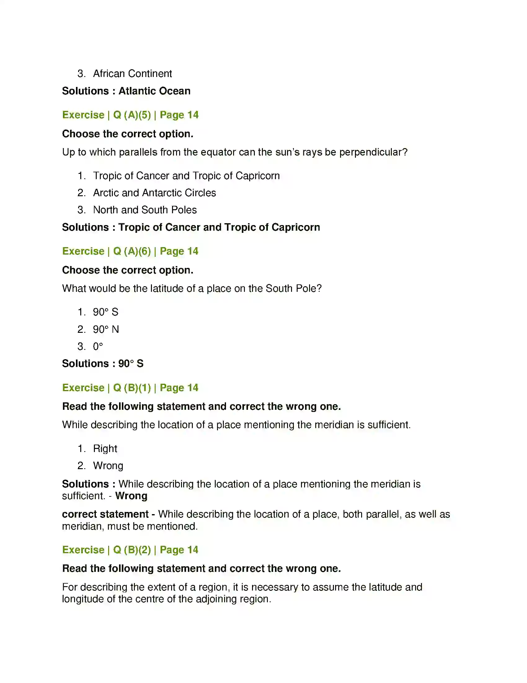 Maharashtra Board Class 6th Geography Let us Use the Graticule Solution 2