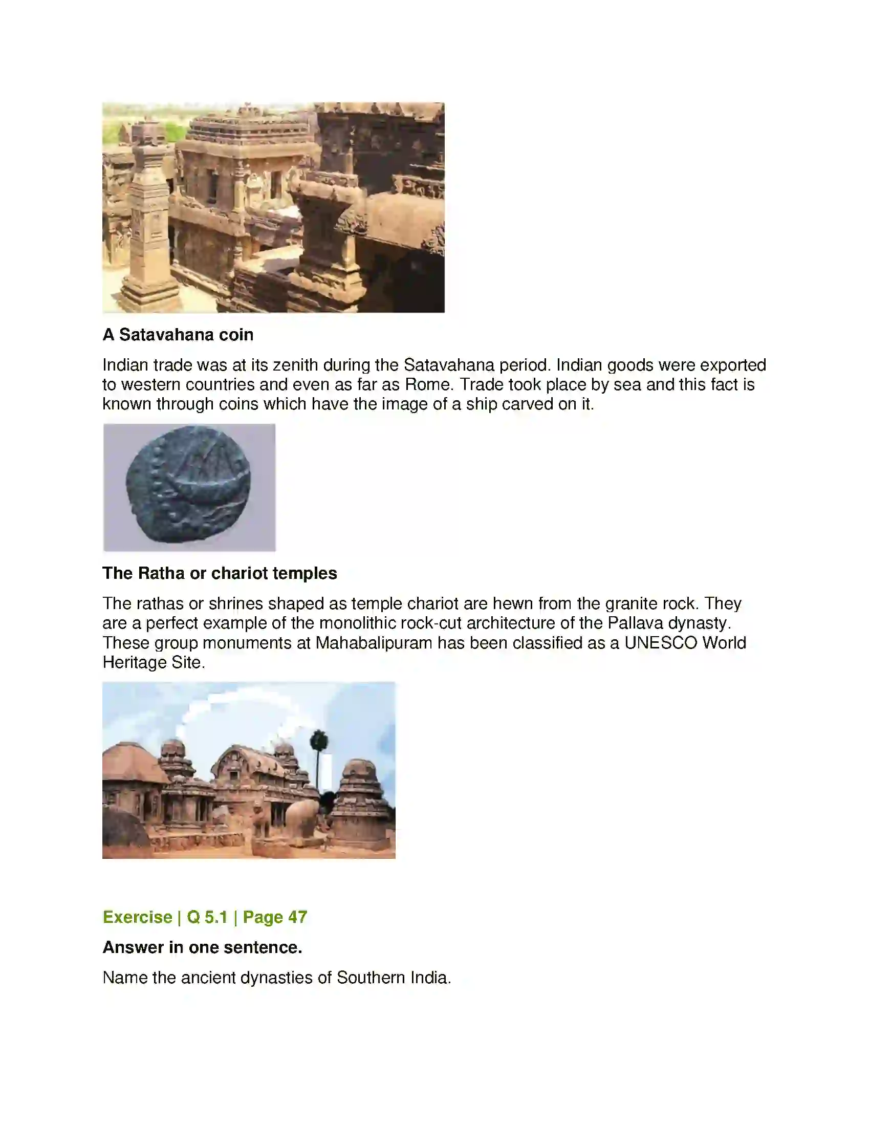 Maharashtra Board Class 6th History and Civics Ancient Kingdoms of the South Solution 3