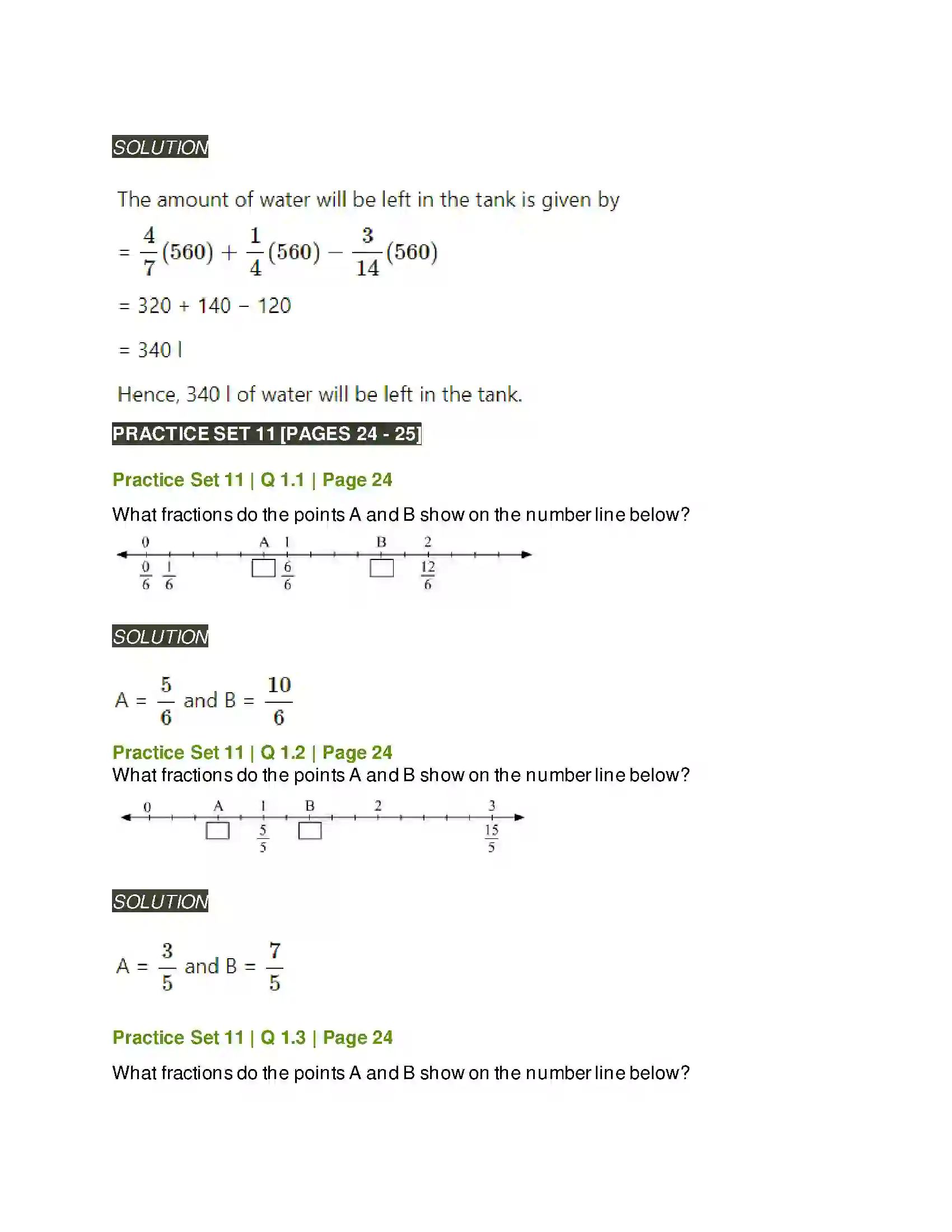 Maharashtra Board Class 6th Mathematics Operations on Fractions Solution 15