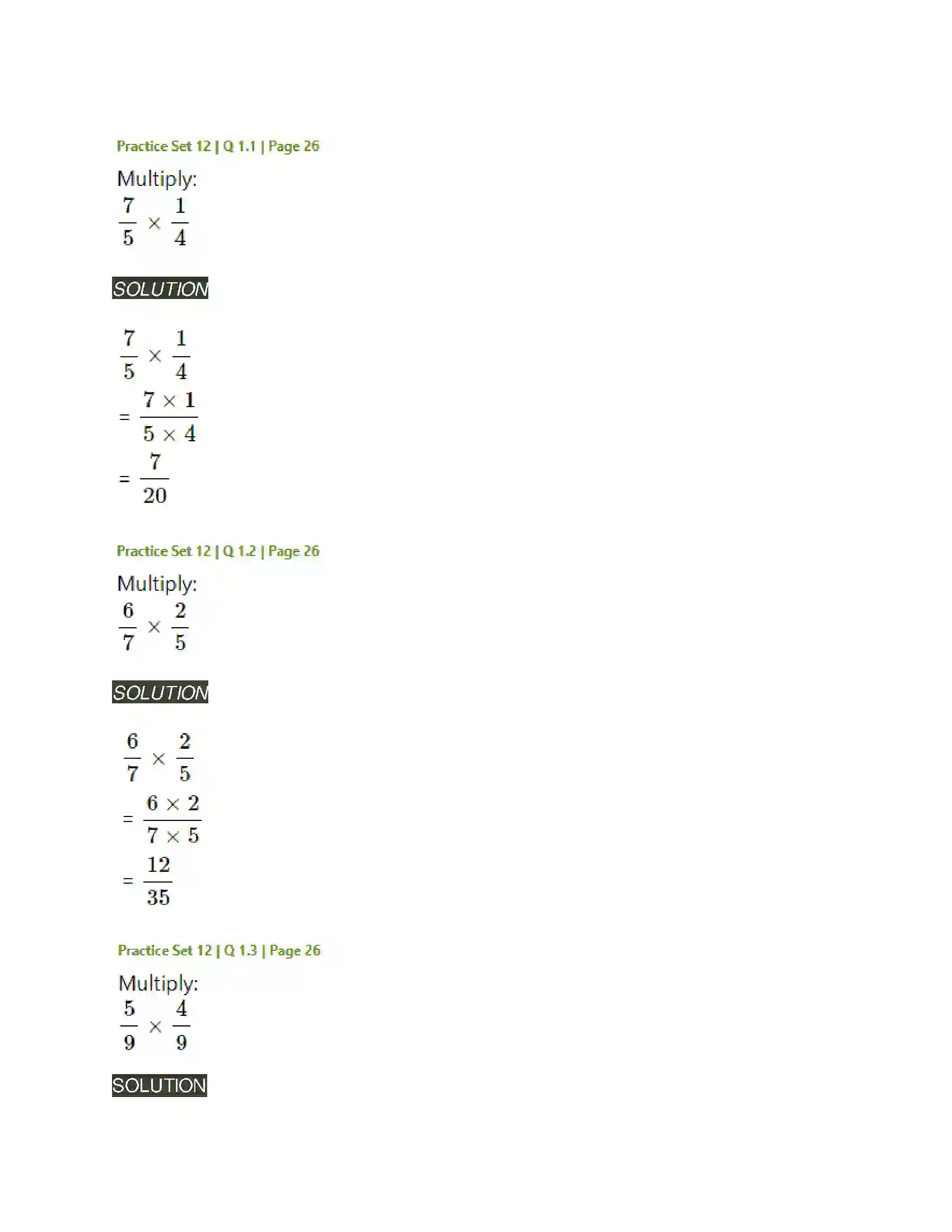 Maharashtra Board Class 6th Mathematics Operations on Fractions Solution 17