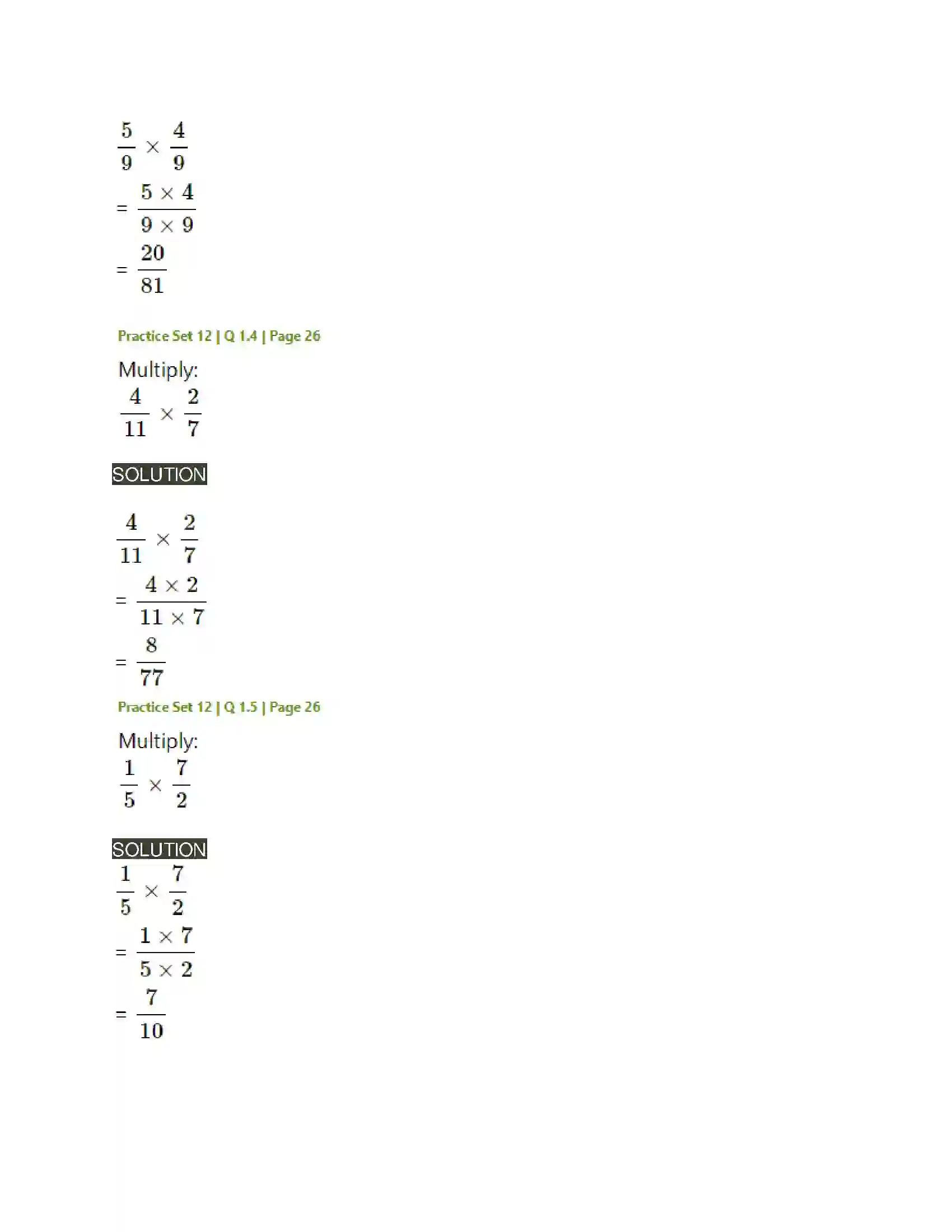 Maharashtra Board Class 6th Mathematics Operations on Fractions Solution 18