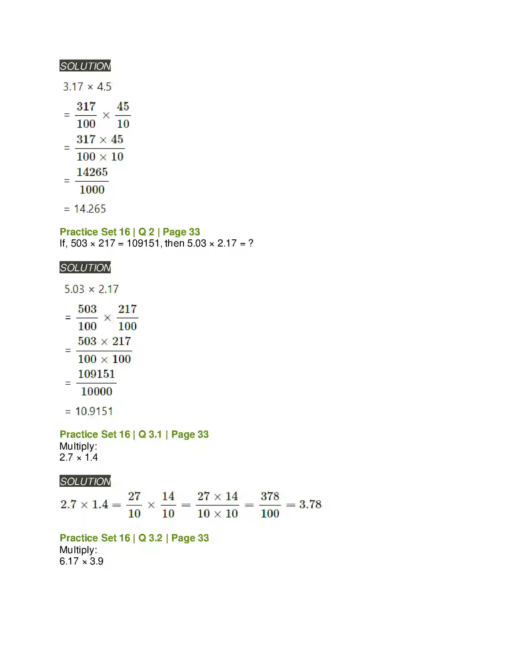 Maharashtra Board Class 6th Mathematics Decimal Fractions Solution 11