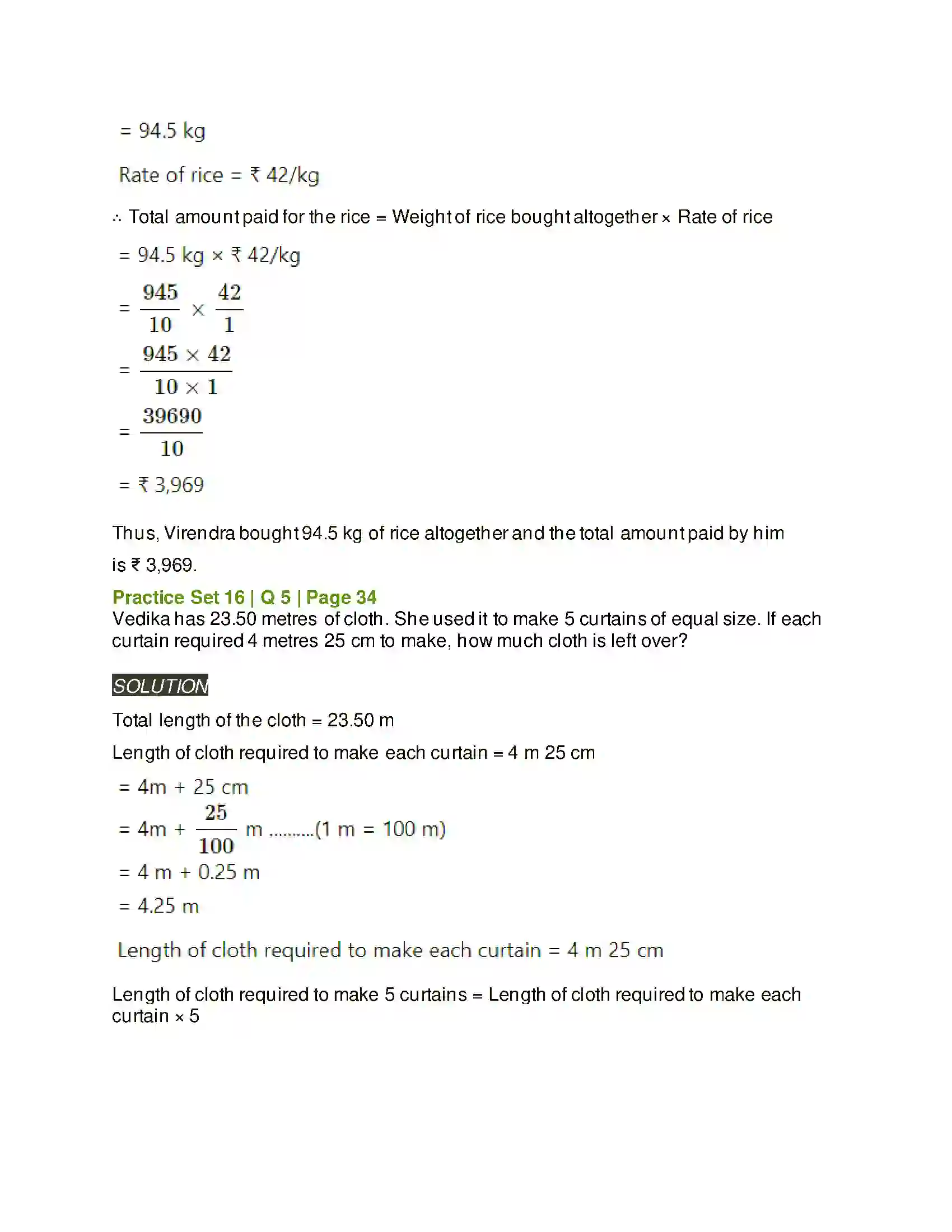 Maharashtra Board Class 6th Mathematics Decimal Fractions Solution 13