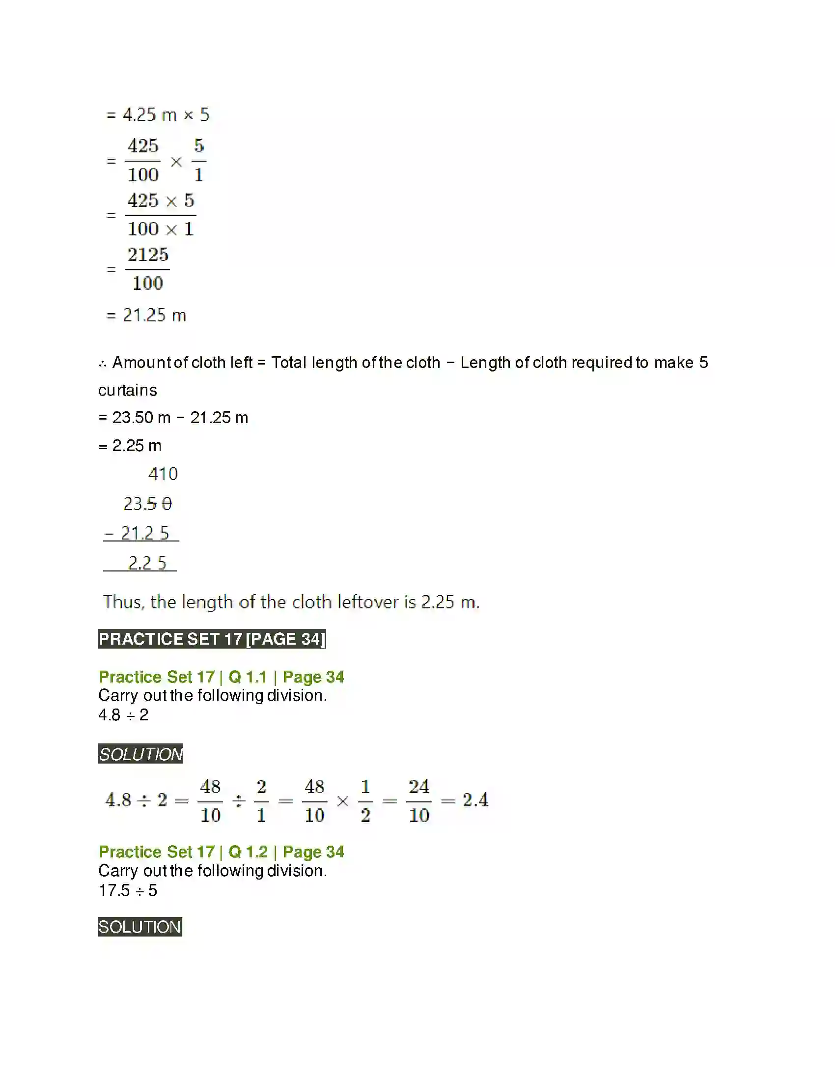 Maharashtra Board Class 6th Mathematics Decimal Fractions Solution 14