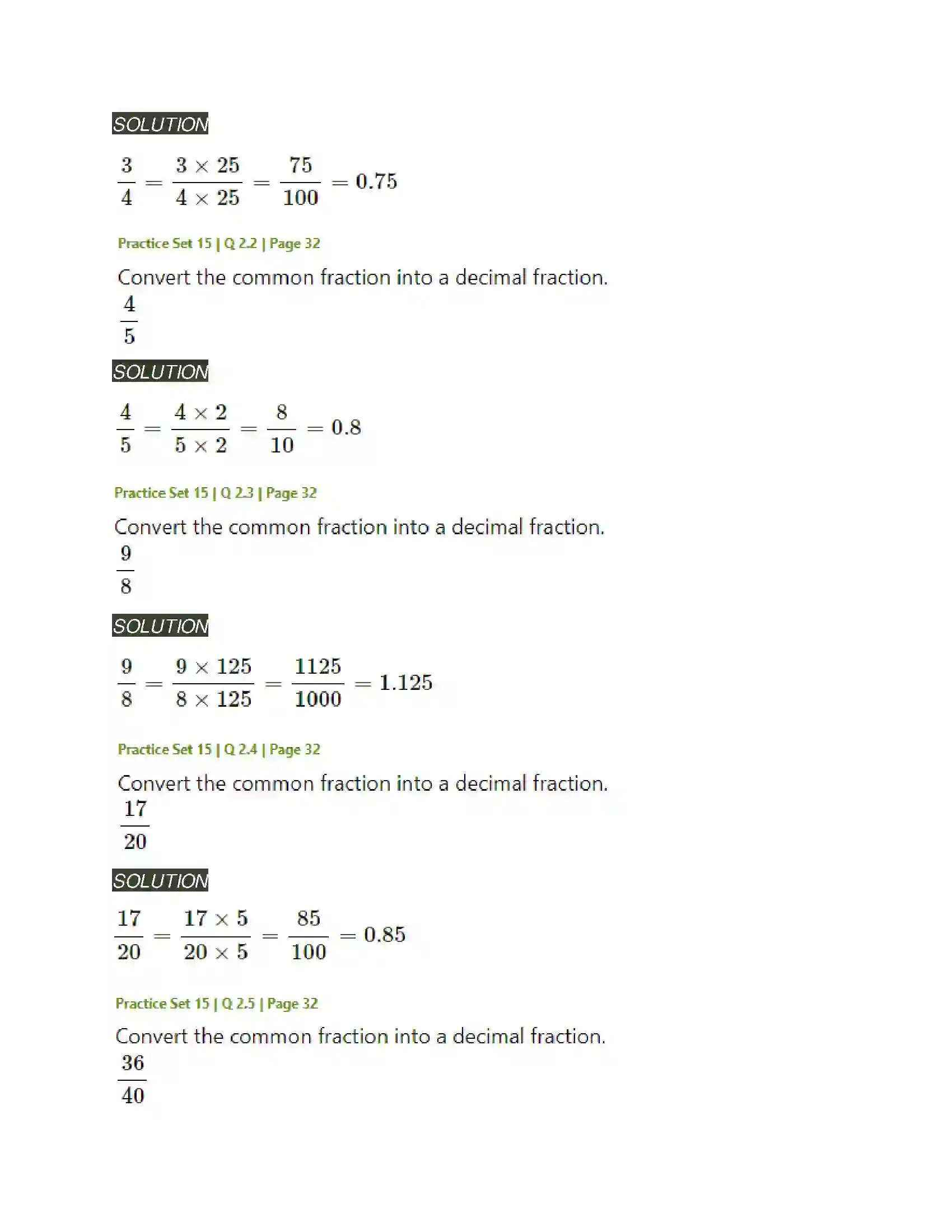 Maharashtra Board Class 6th Mathematics Decimal Fractions Solution 8