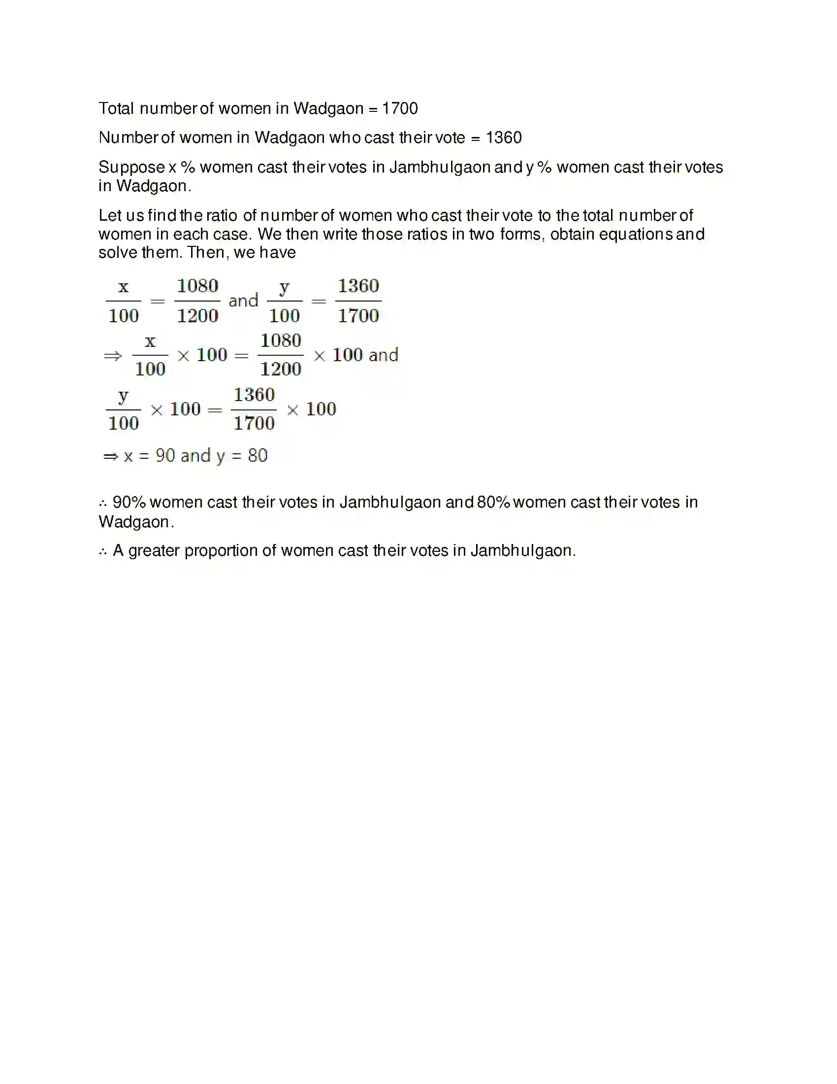 Maharashtra Board Class 6th Mathematics Percentage Solution 4