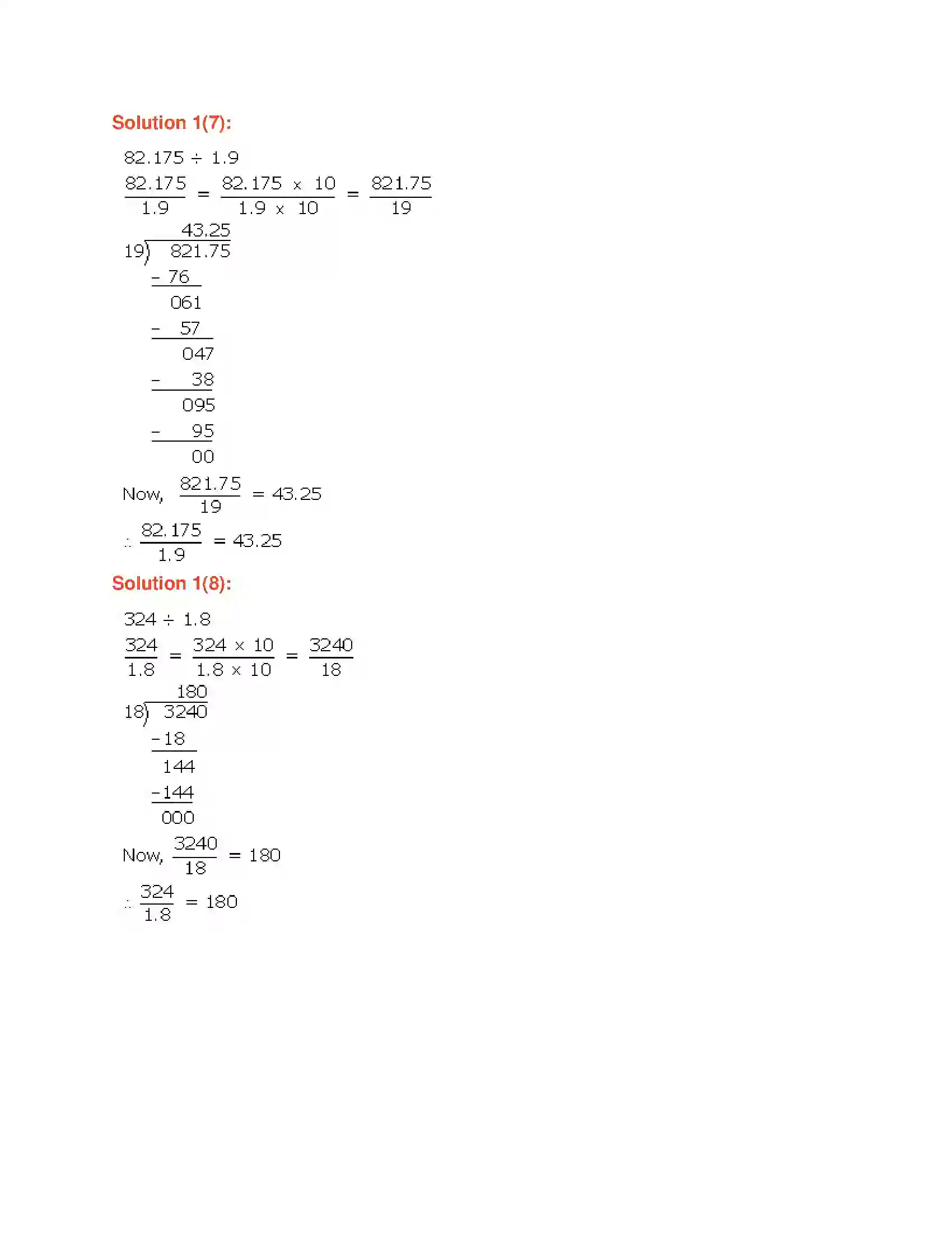 Maharashtra Board Class 6th Mathematics Decimal Fractions-Division Solution 12