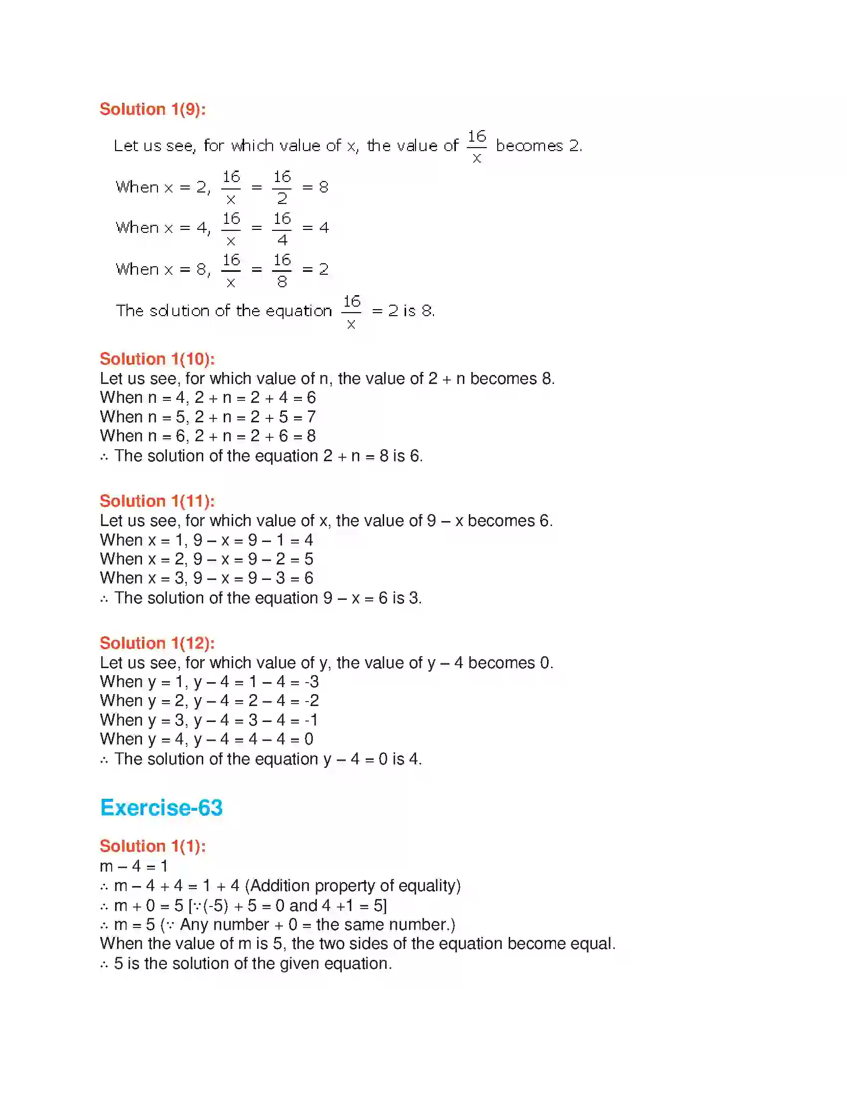 Maharashtra Board Class 6th Mathematics Equations with One Variable Solution 6