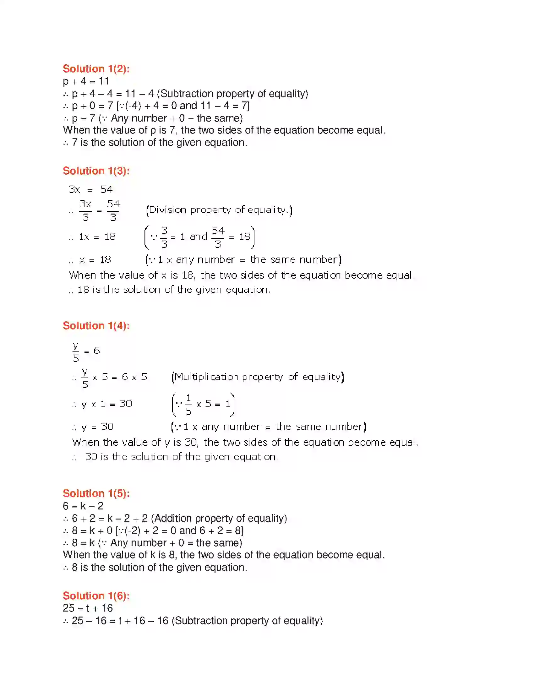 Maharashtra Board Class 6th Mathematics Equations with One Variable Solution 7