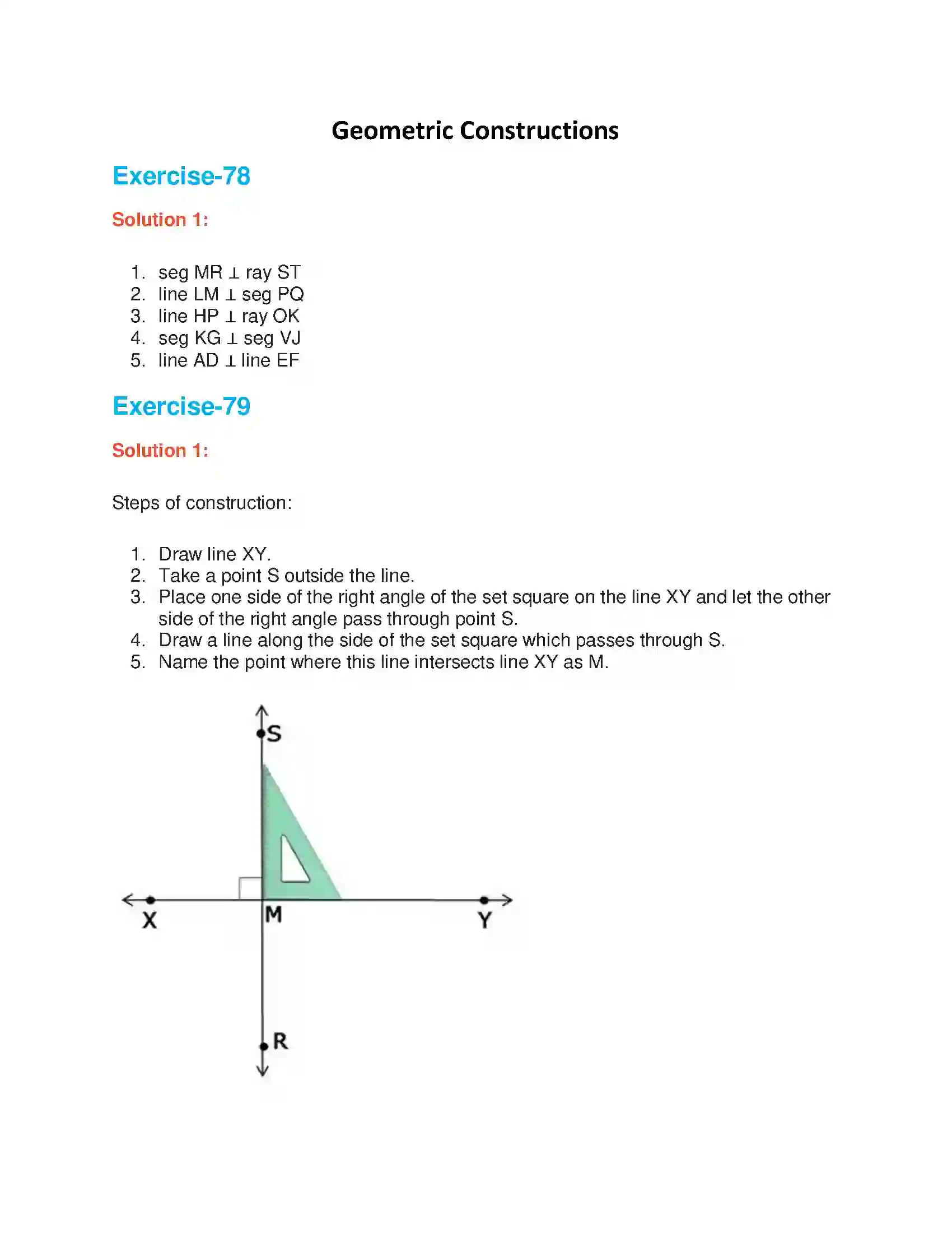 Maharashtra Board Class 6th Mathematics Geometric Constructions Solution 1