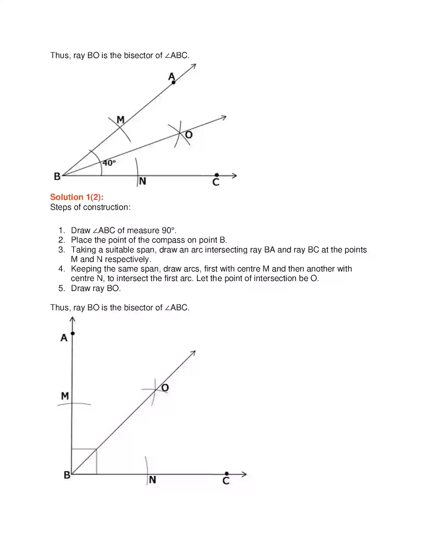 Maharashtra Board Class 6th Mathematics Geometric Constructions Solution 10