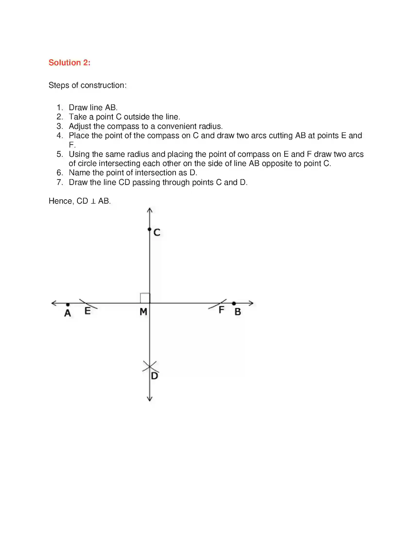 Maharashtra Board Class 6th Mathematics Geometric Constructions Solution 2