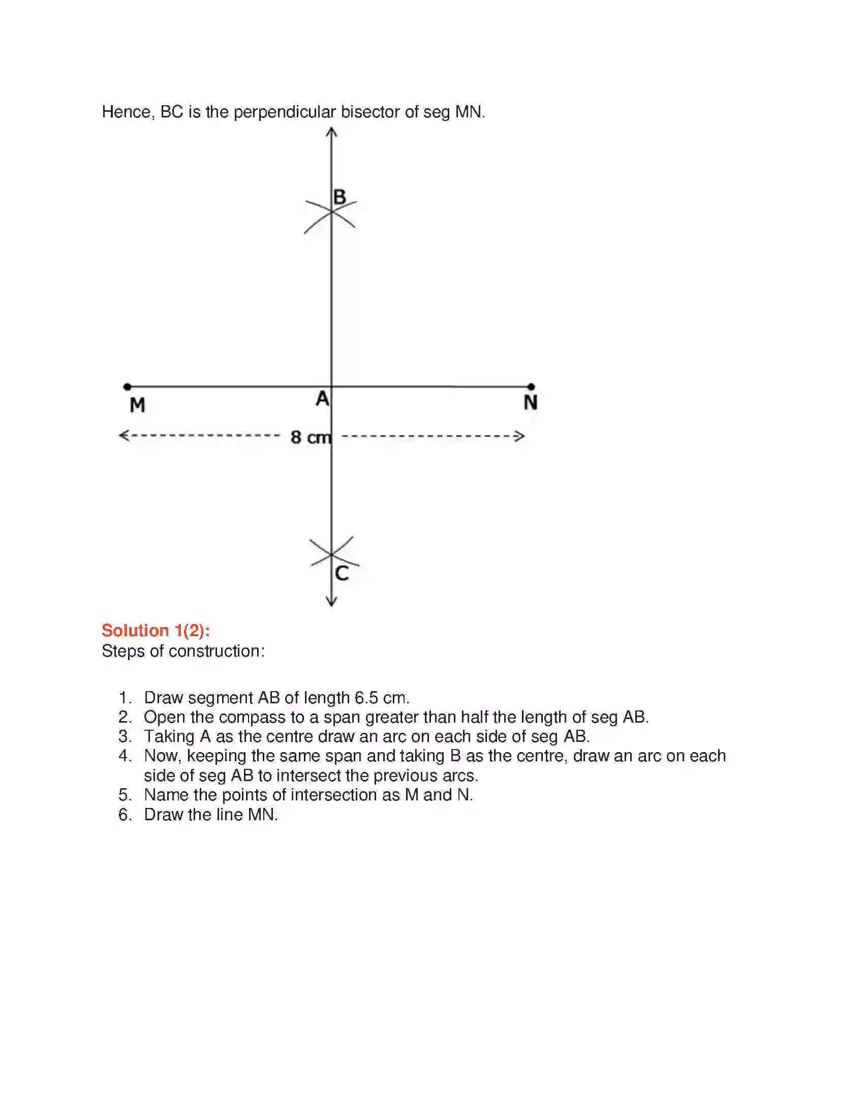 Maharashtra Board Class 6th Mathematics Geometric Constructions Solution 5