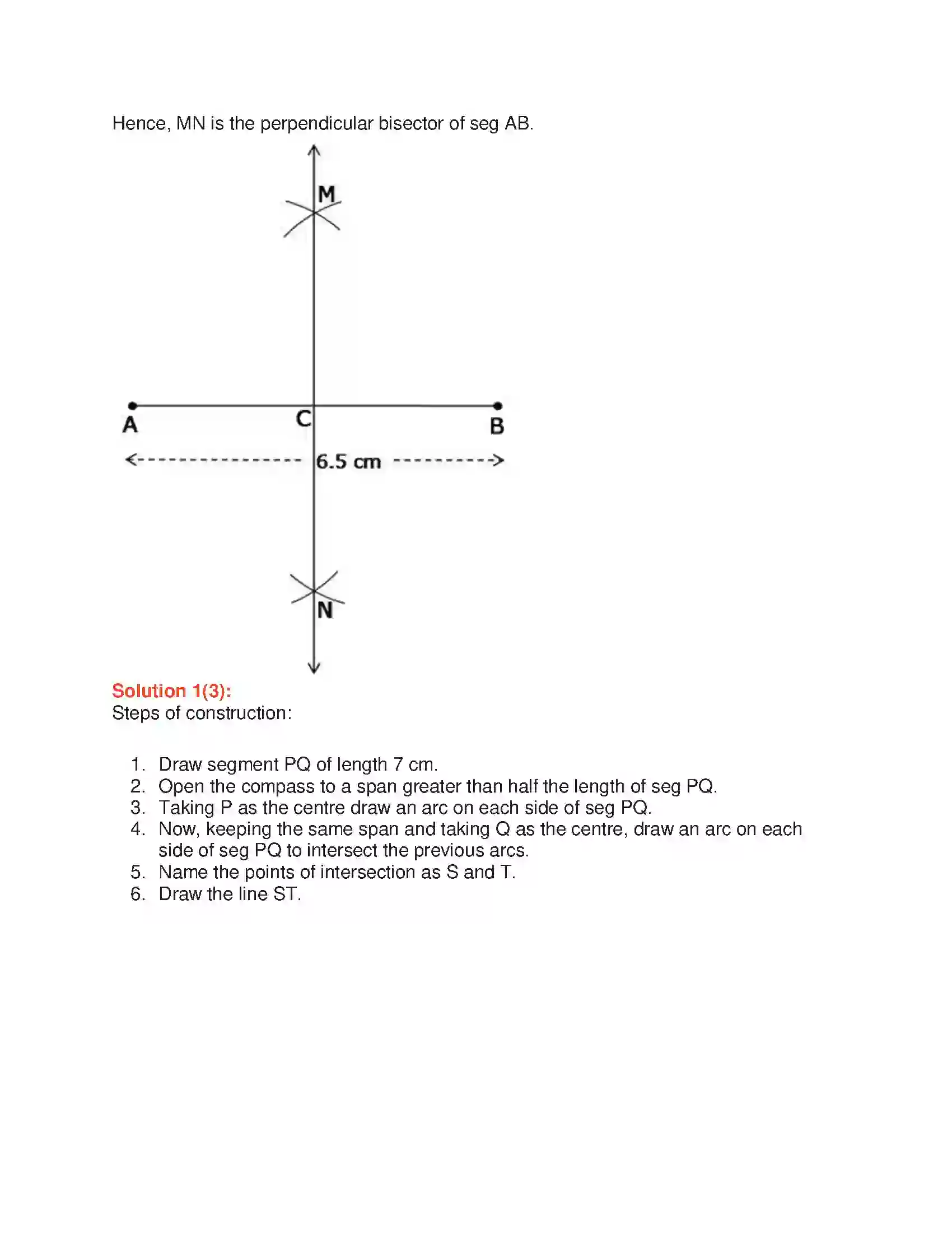 Maharashtra Board Class 6th Mathematics Geometric Constructions Solution 6
