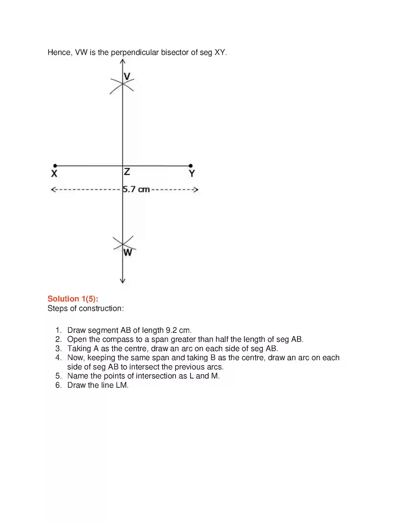 Maharashtra Board Class 6th Mathematics Geometric Constructions Solution 8
