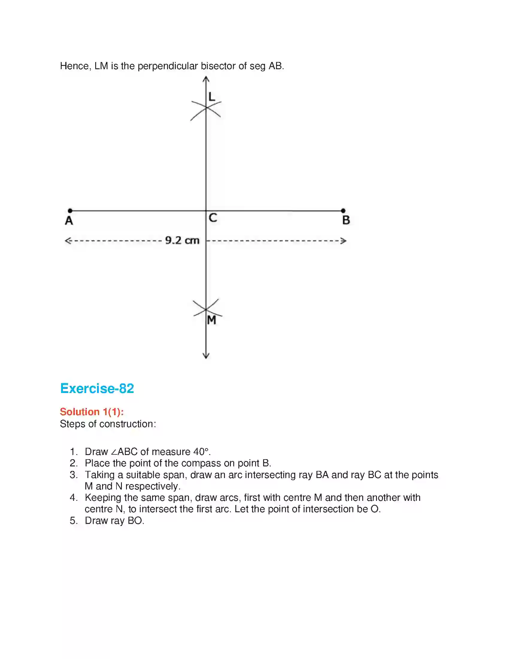 Maharashtra Board Class 6th Mathematics Geometric Constructions Solution 9