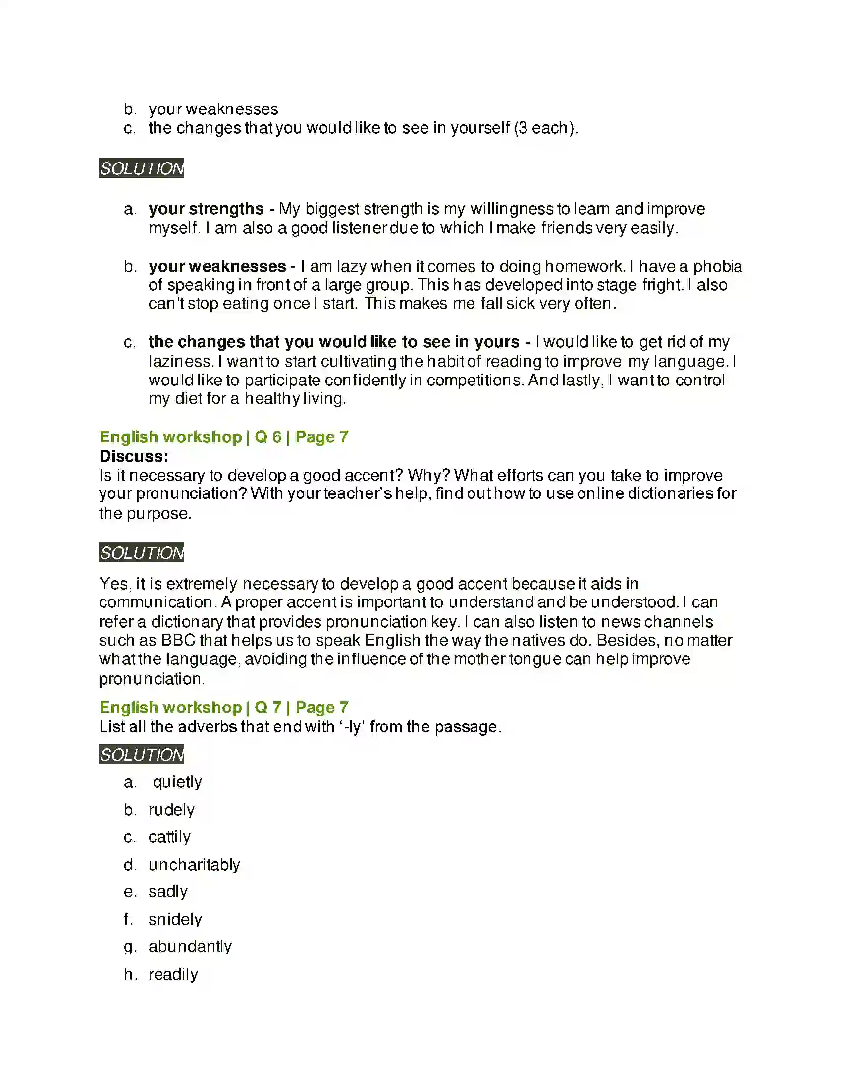 Maharashtra Board Class 7th English Odd One In Solution 3