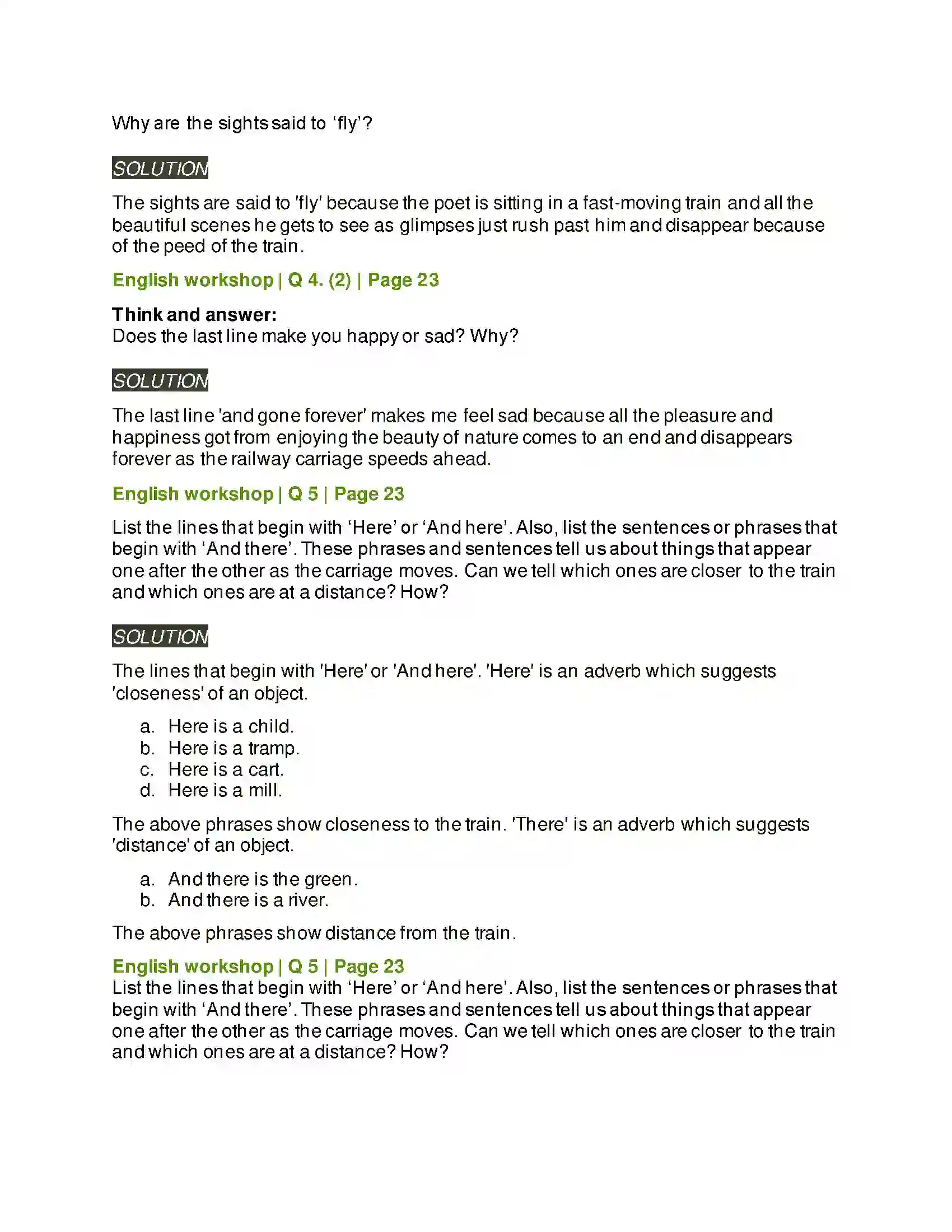 Maharashtra Board Class 7th English From a Railway Carriage Solution 2