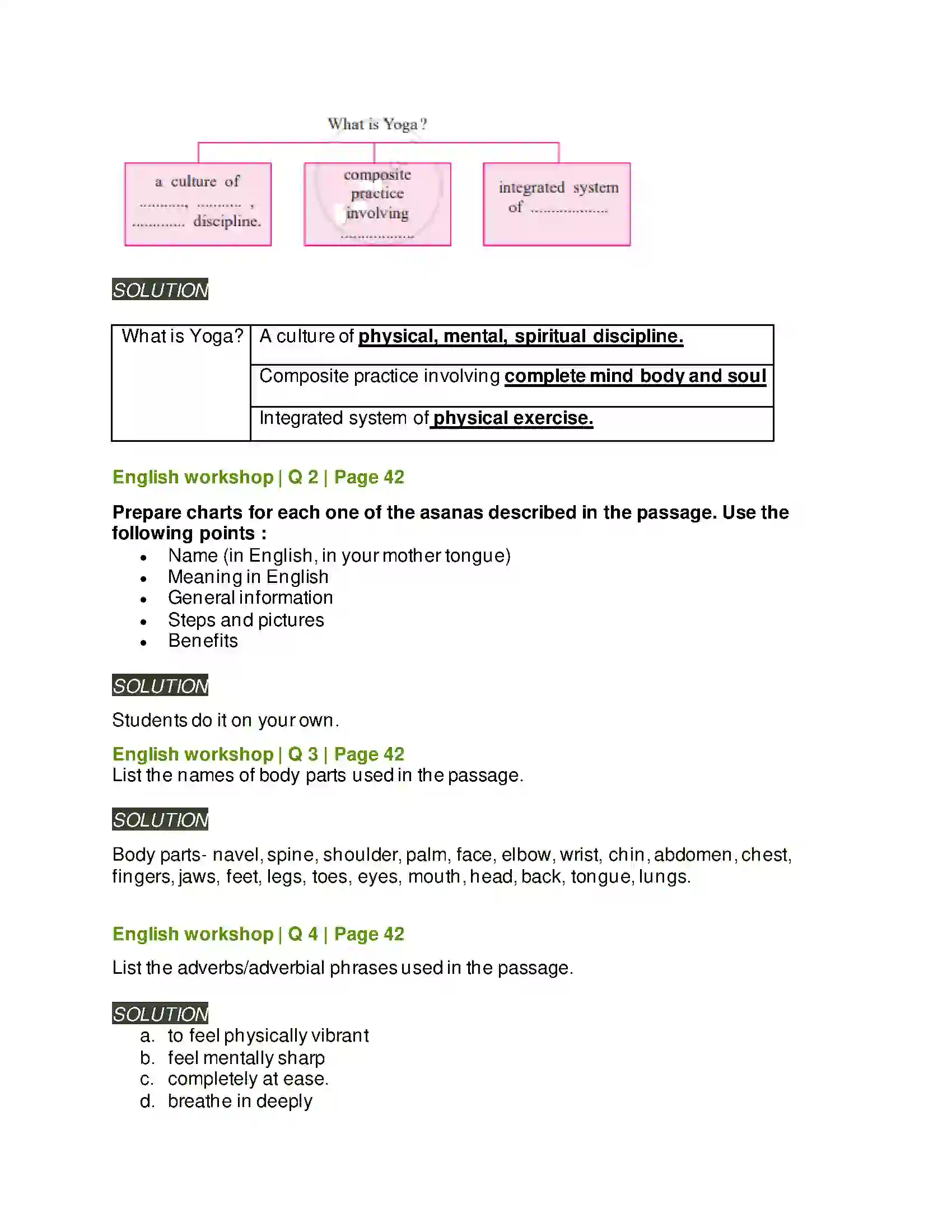 Maharashtra Board Class 7th English Learn Yoga from Animals Solution 2