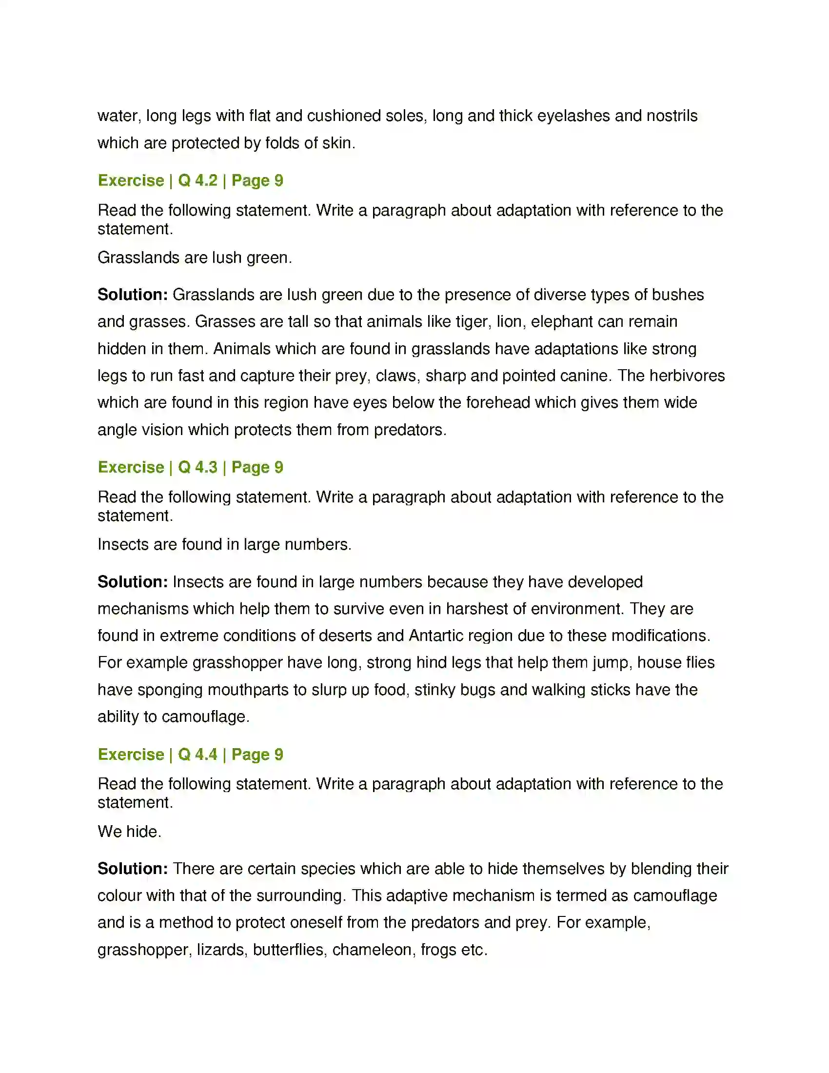 Maharashtra Board Class 7th General Science The Living World Adaptations & Classification Solution 3