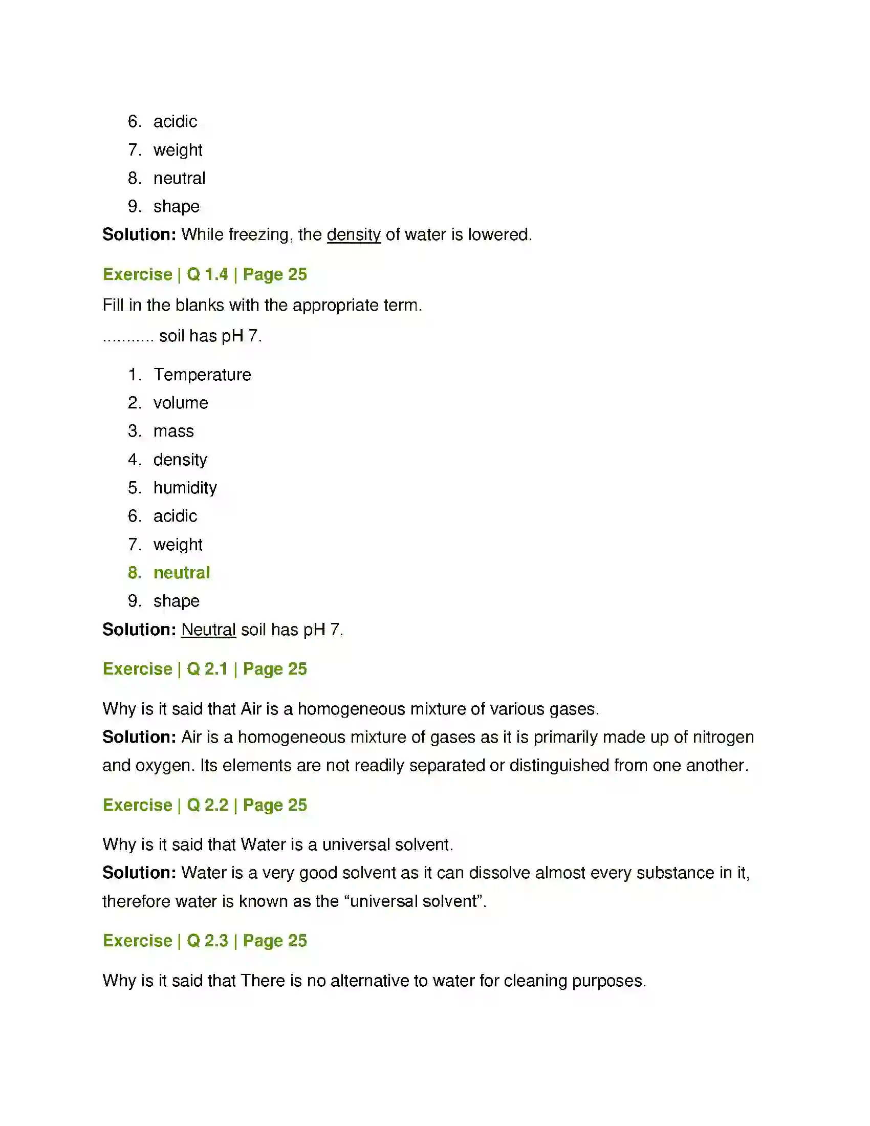 Maharashtra Board Class 7th General Science Properties of Natural Resources Solution 2