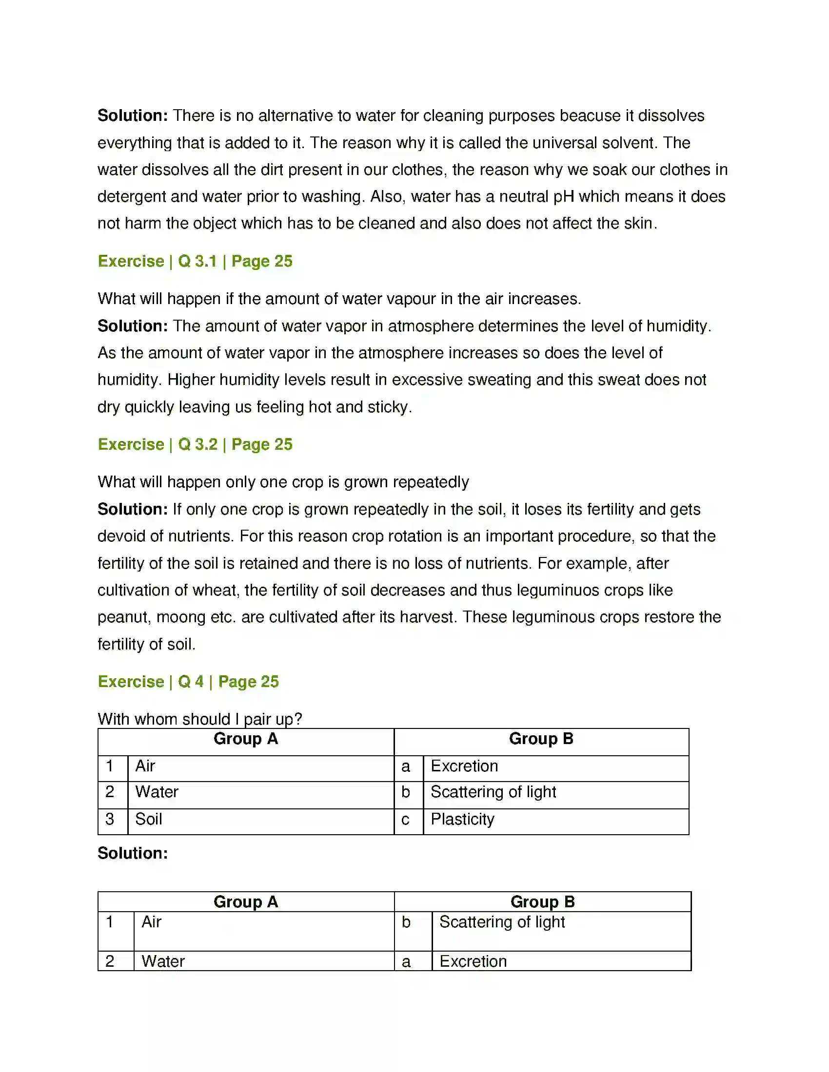 Maharashtra Board Class 7th General Science Properties of Natural Resources Solution 3