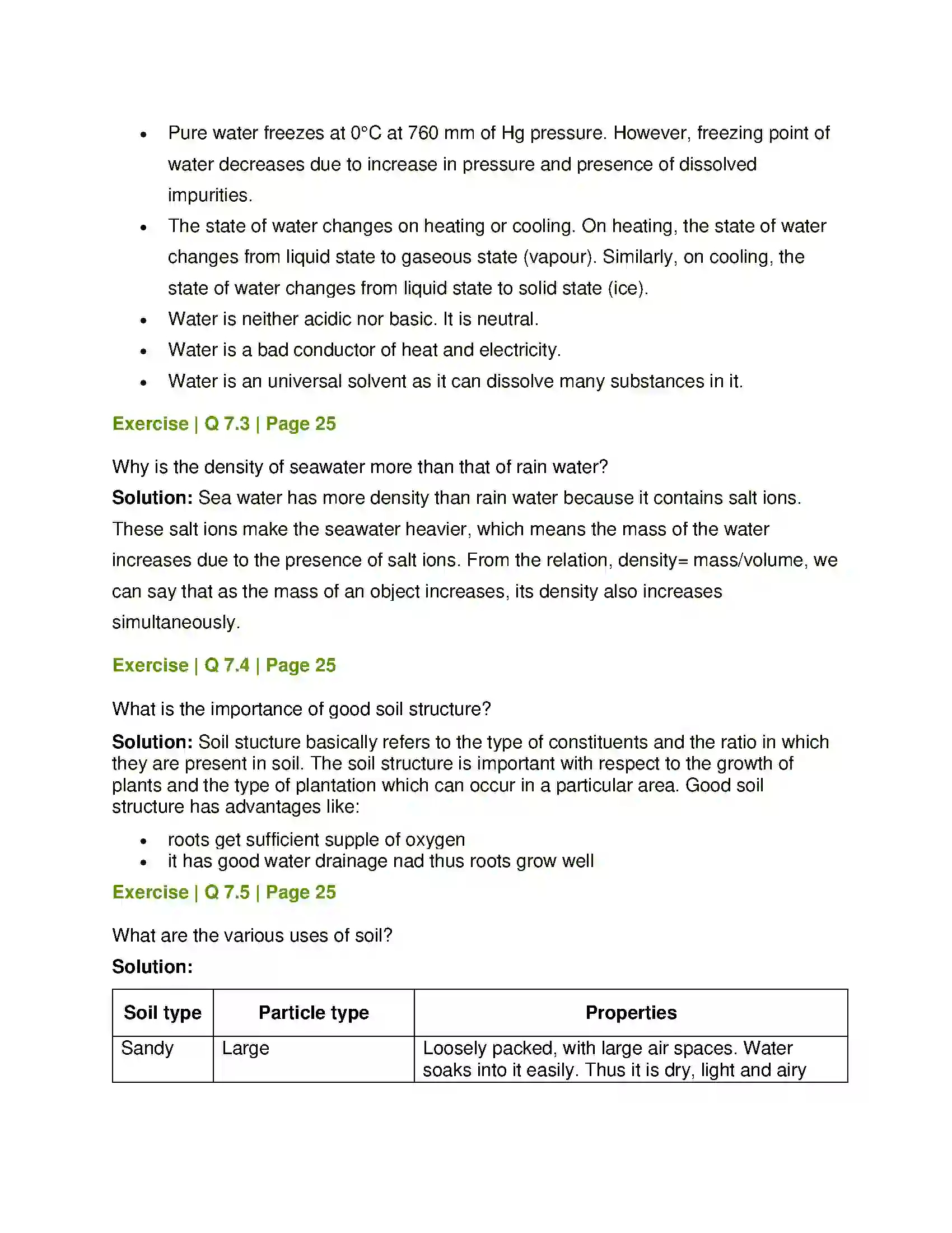 Maharashtra Board Class 7th General Science Properties of Natural Resources Solution 6