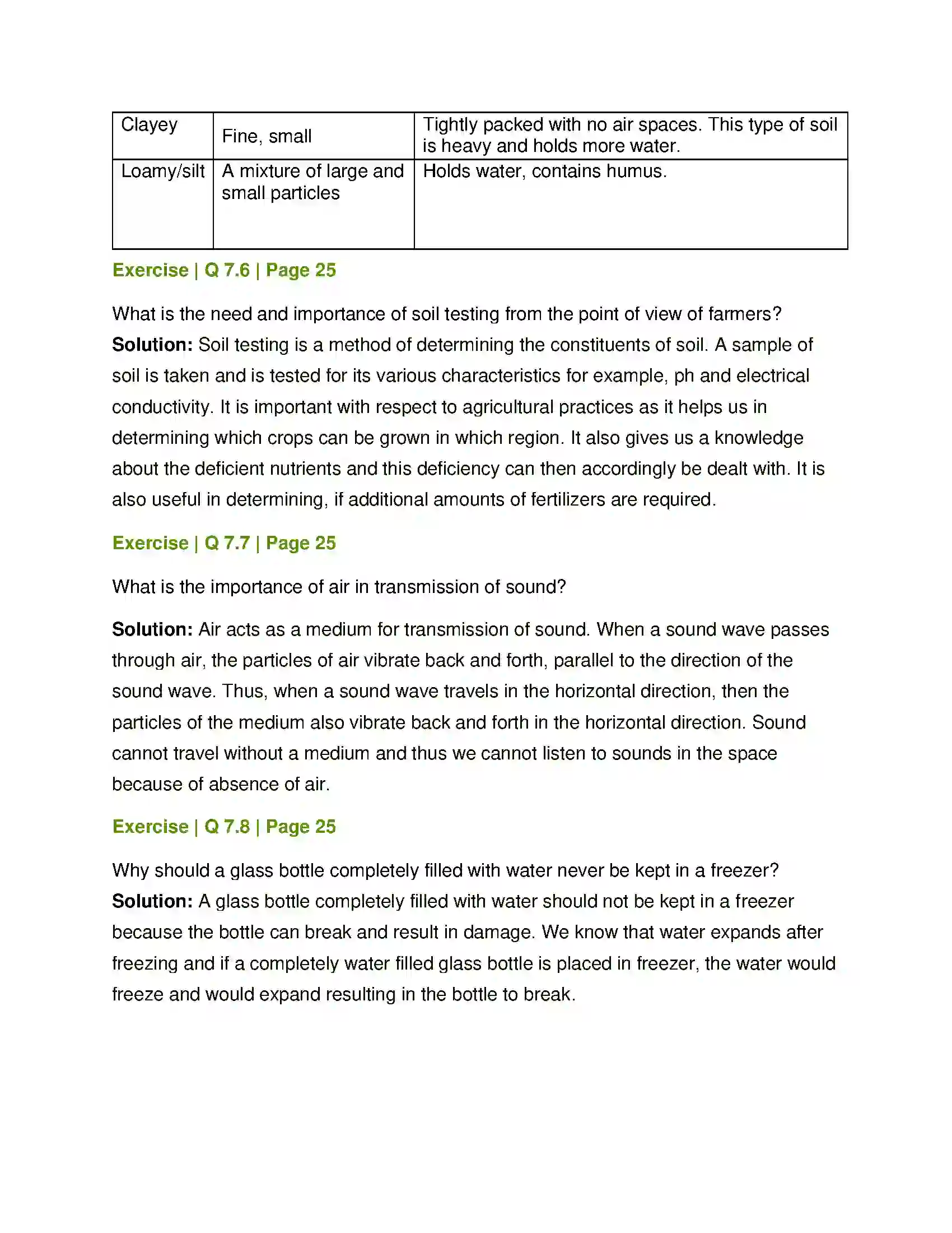 Maharashtra Board Class 7th General Science Properties of Natural Resources Solution 7
