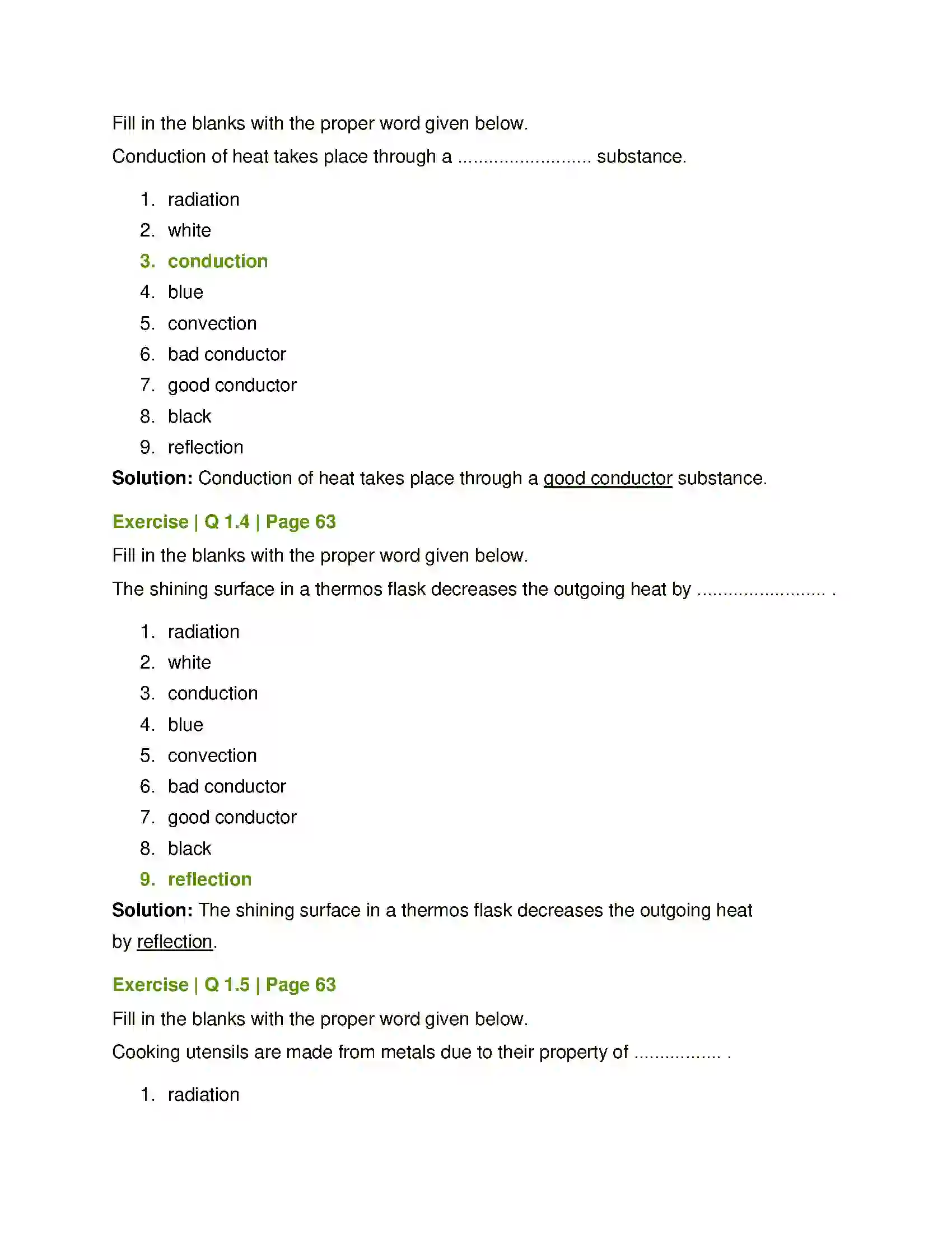 Maharashtra Board Class 7th General Science Heat Solution 2