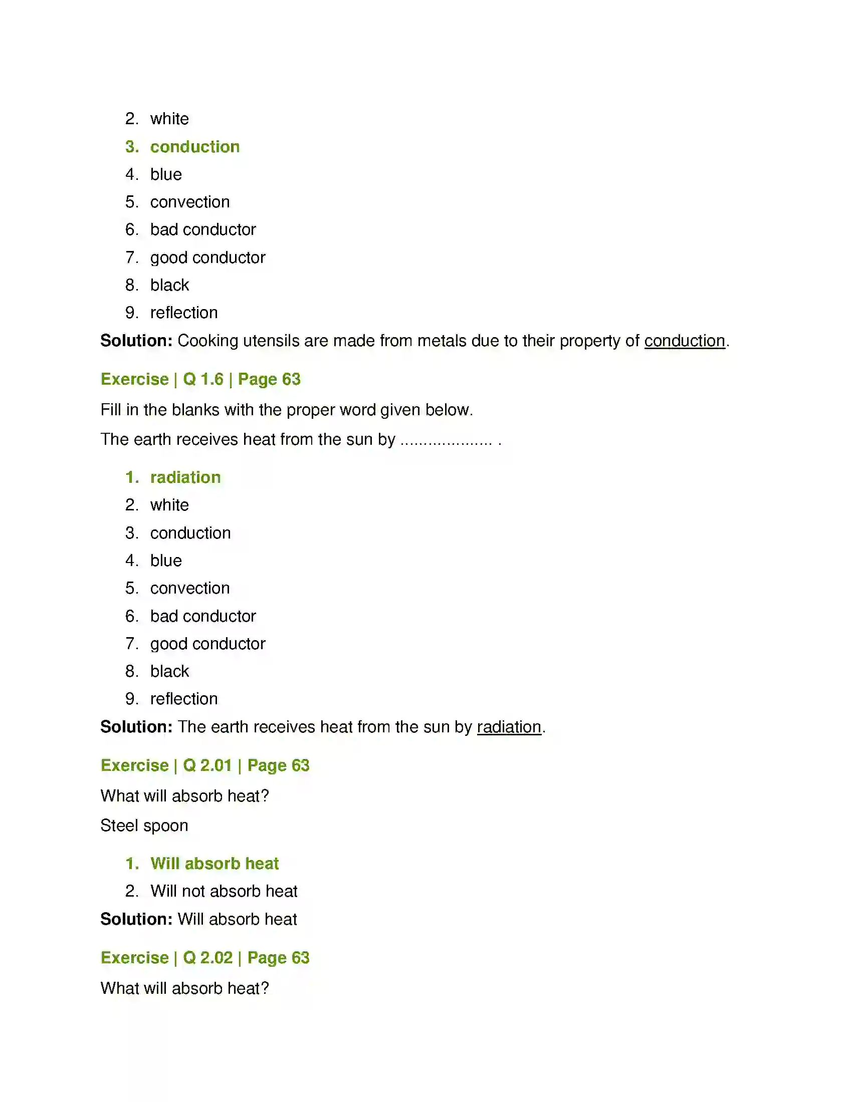 Maharashtra Board Class 7th General Science Heat Solution 3