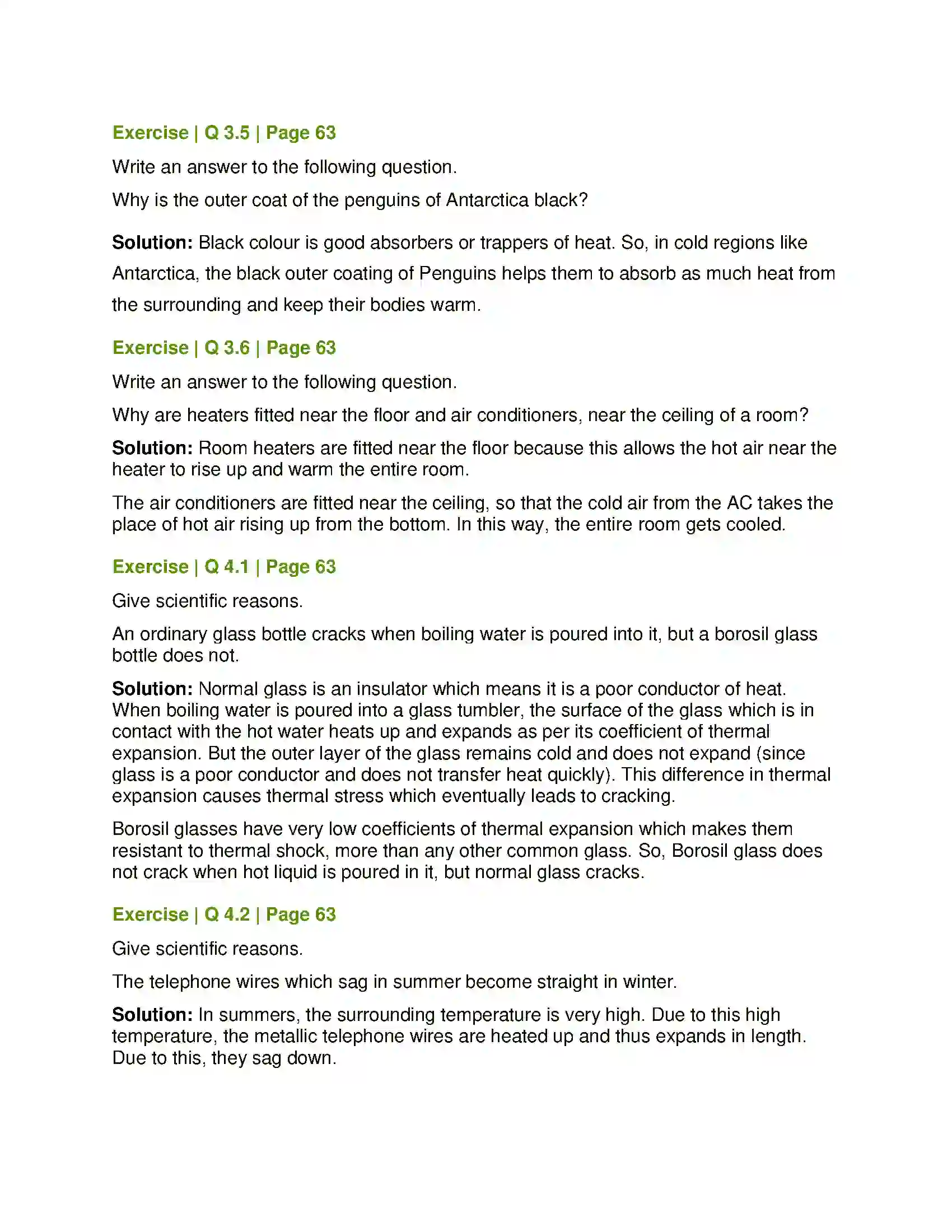 Maharashtra Board Class 7th General Science Heat Solution 7