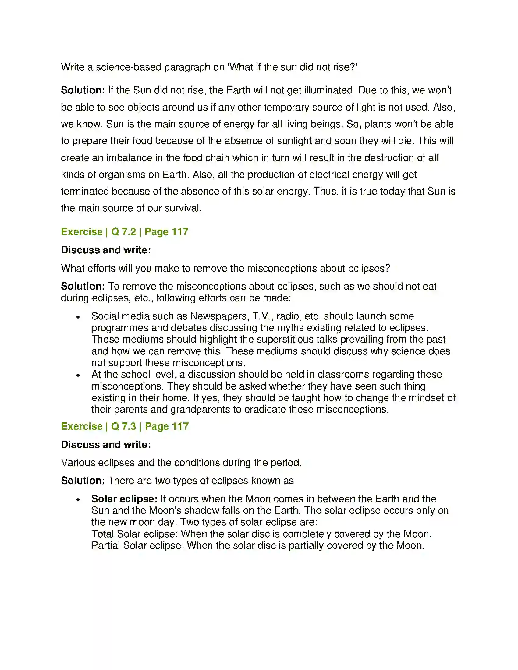 Maharashtra Board Class 7th General Science Effects of Light Solution 5