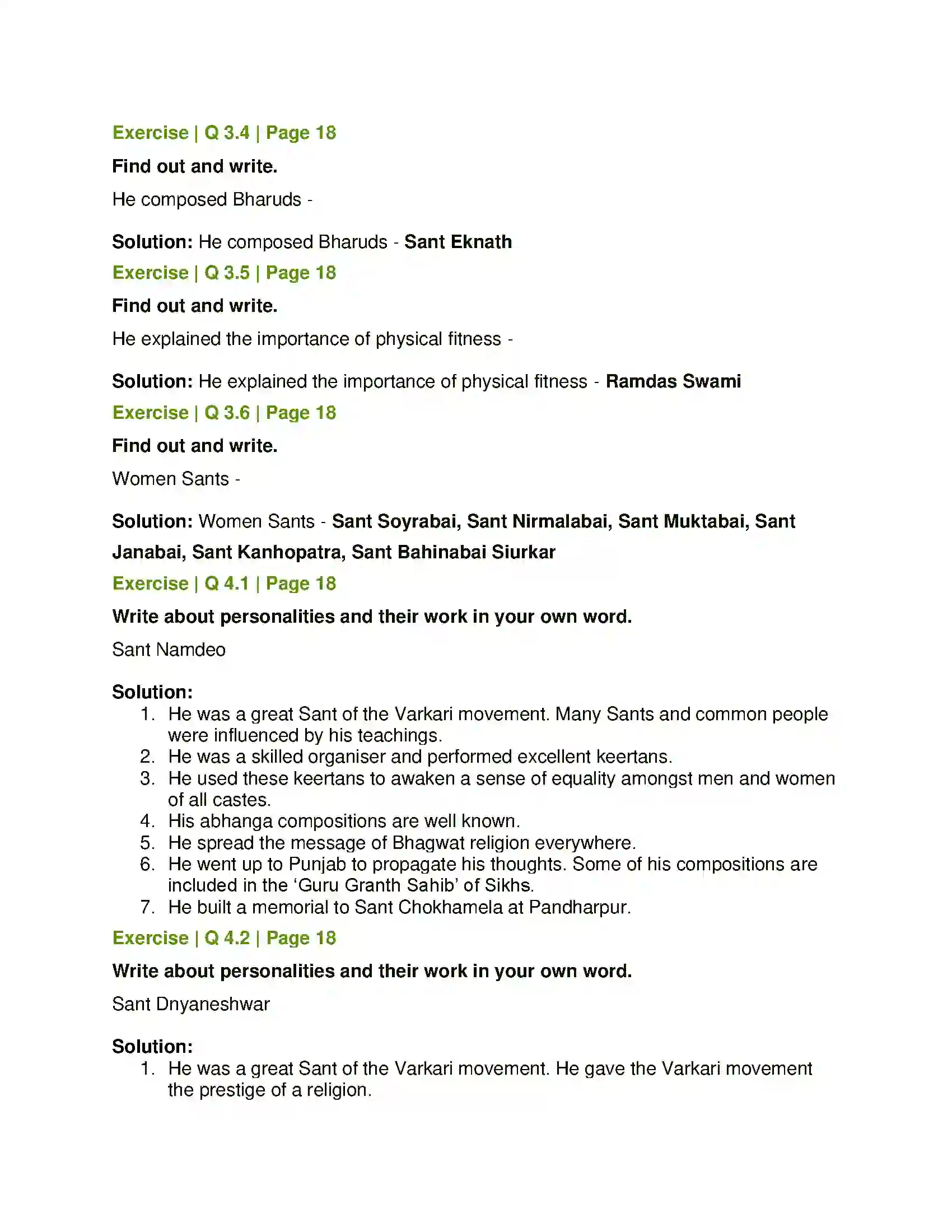 Maharashtra Board Class 7th History and Civics Religious Synthesis Solution 3