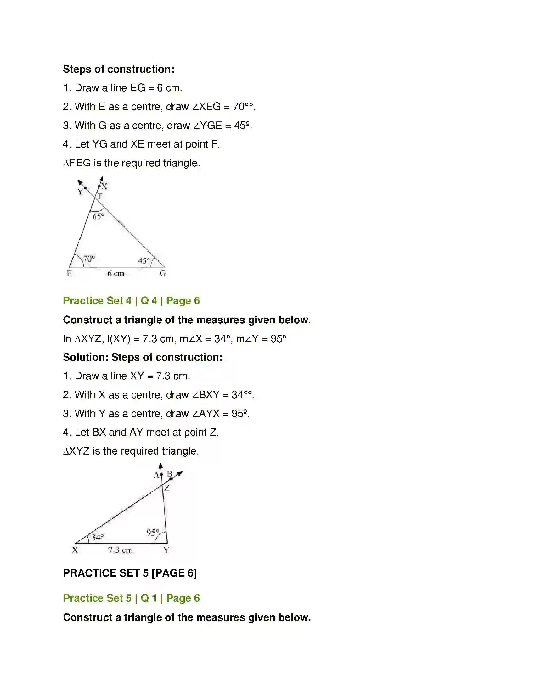 Maharashtra Board Class 7th Mathematics Geometrical Constructions Solution 15