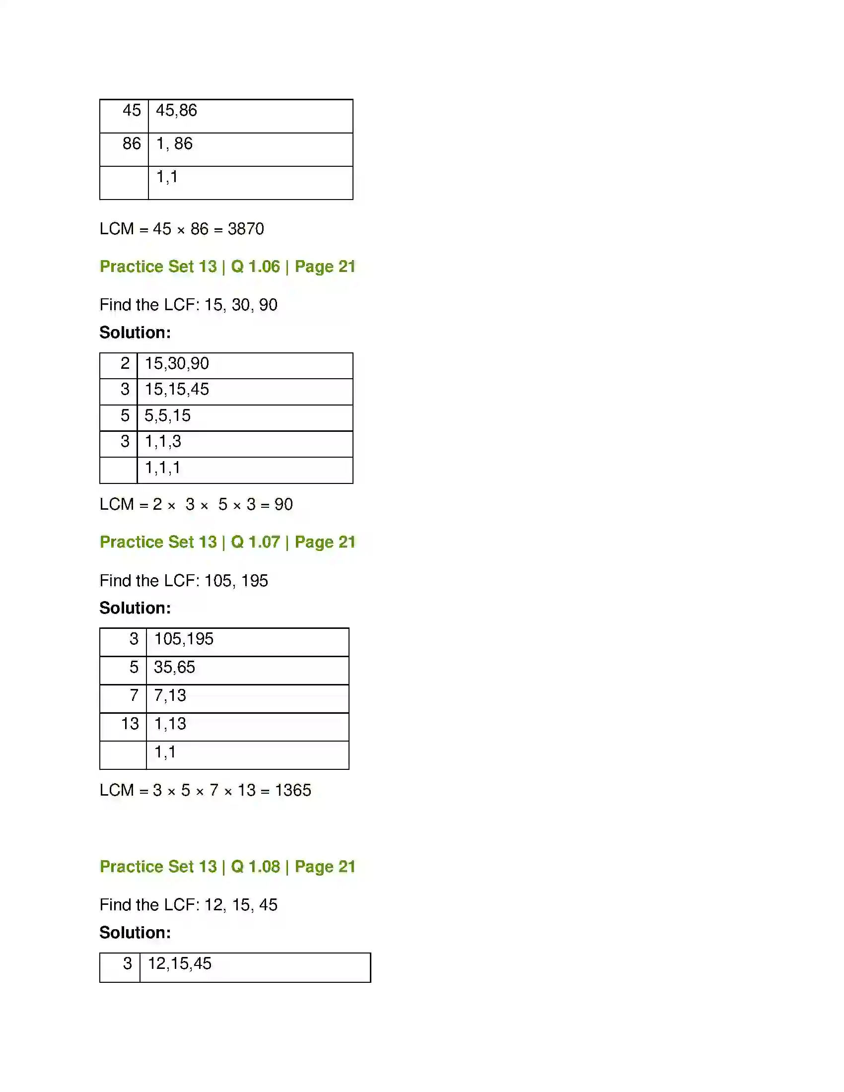 Maharashtra Board Class 7th Mathematics HCF and LCM Solution 10