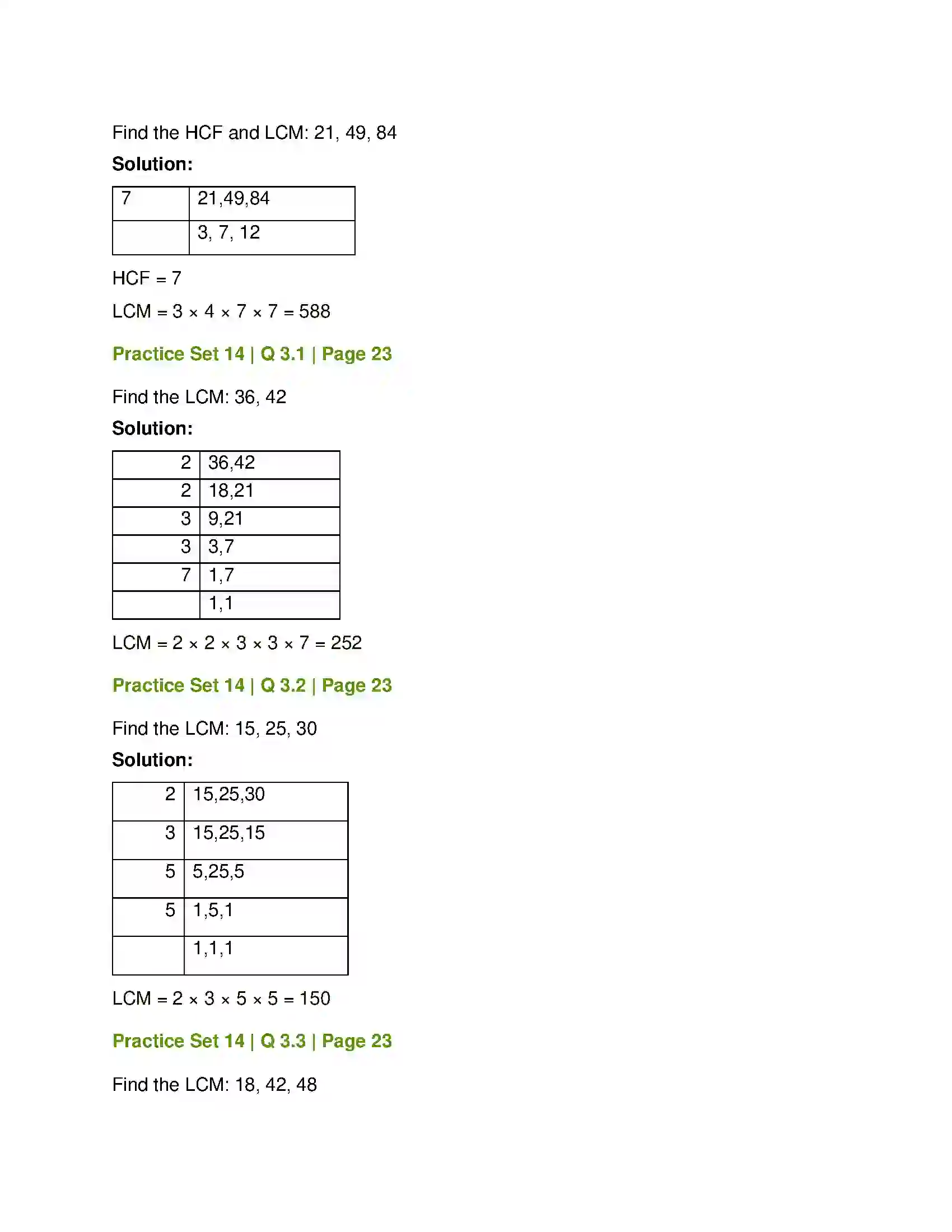 Maharashtra Board Class 7th Mathematics HCF and LCM Solution 16